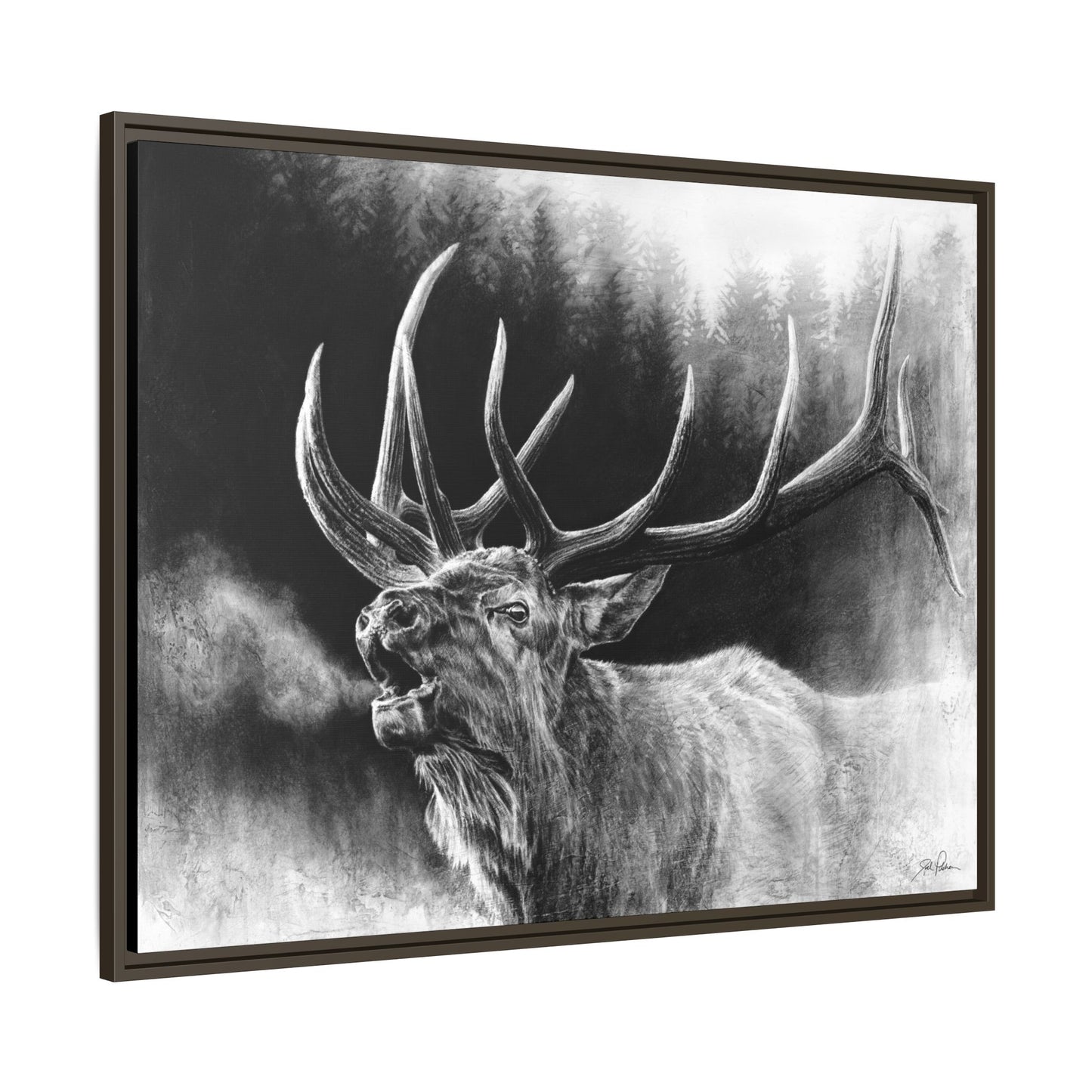 "Bugle Boy" Framed Canvas