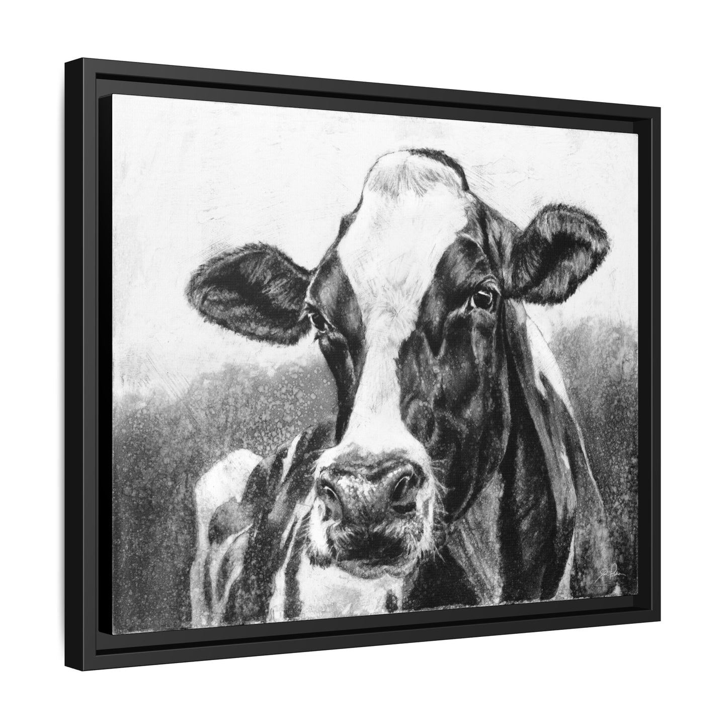 "Holstein" Framed Canvas
