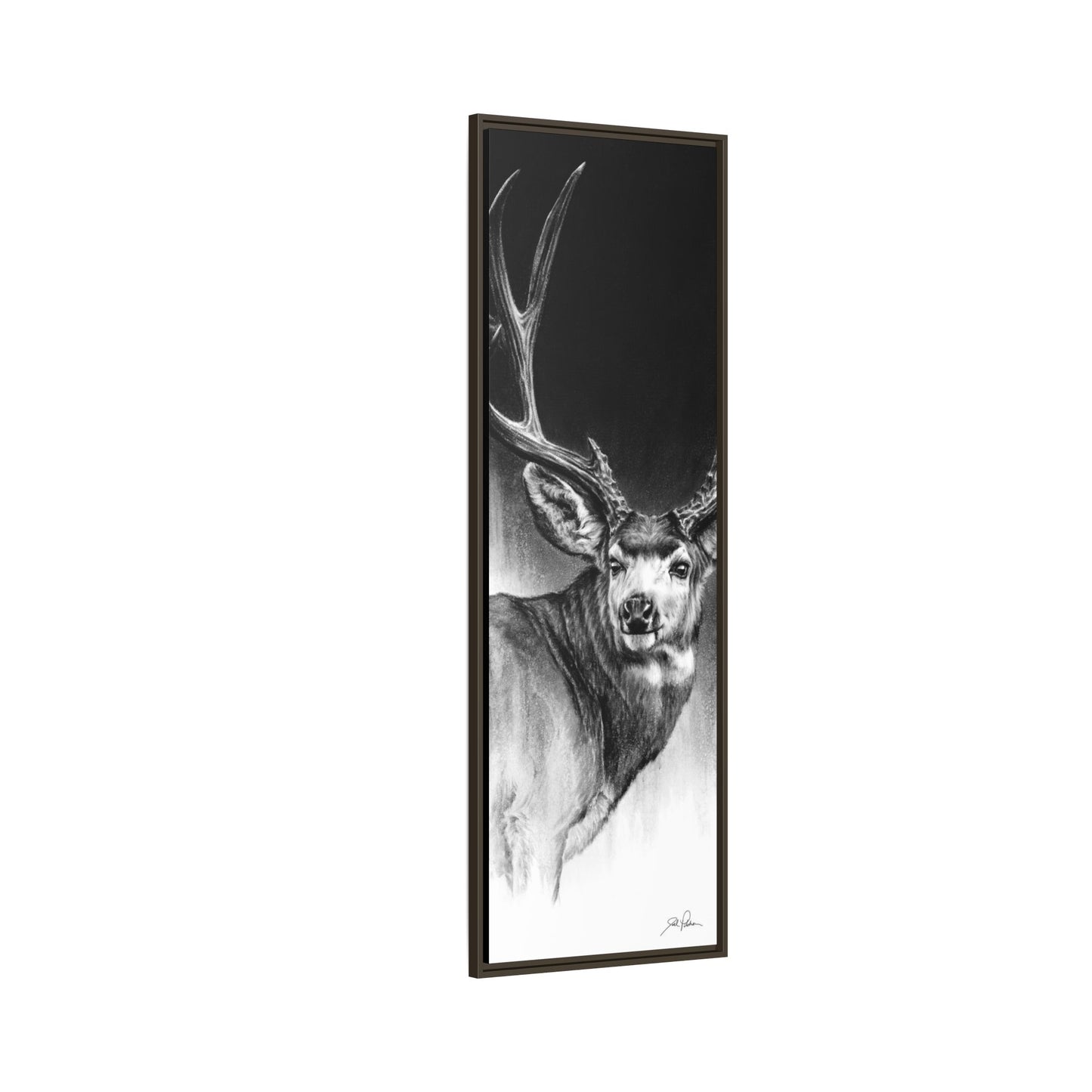 "Looking Back" Framed Canvas