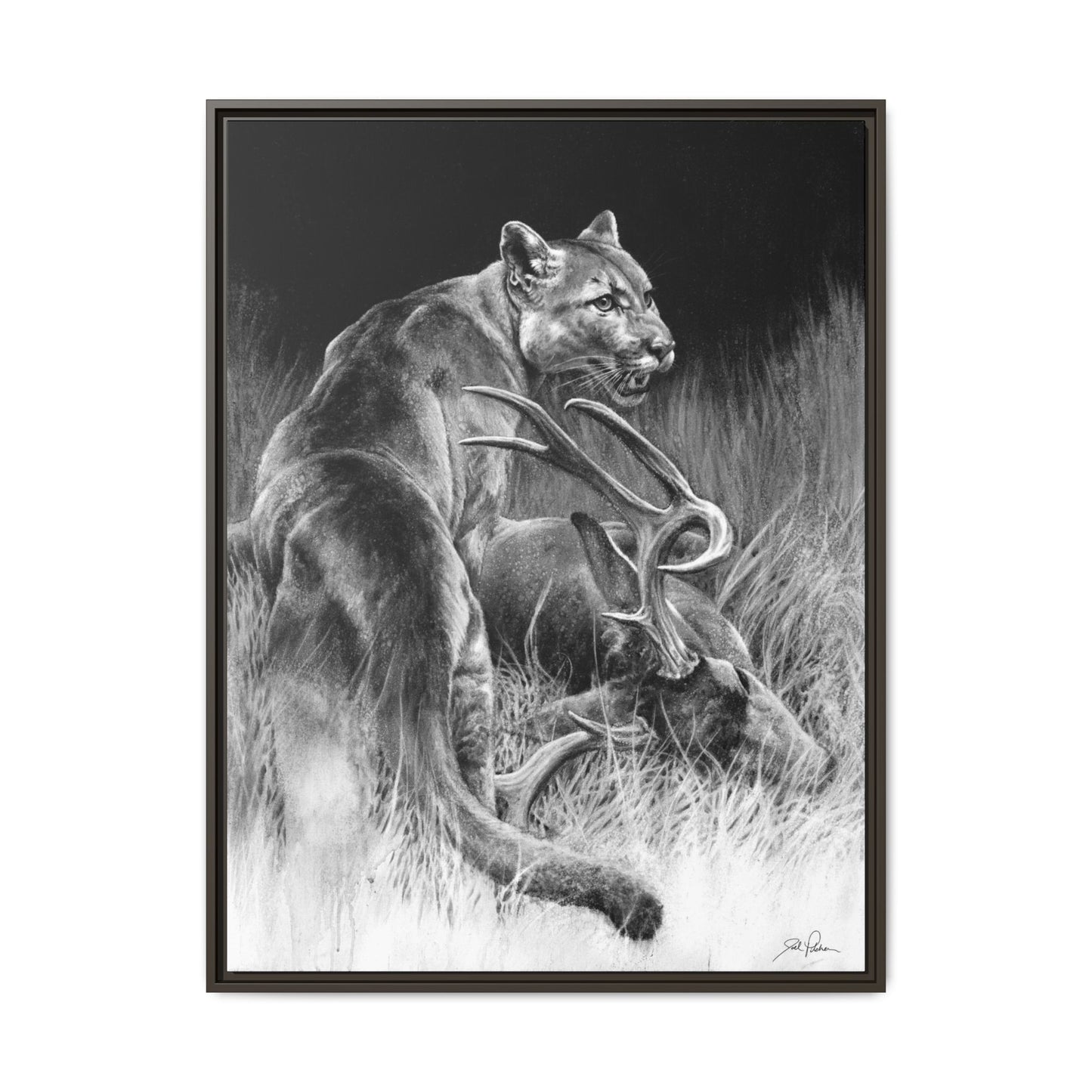 "Food Chain" Framed Canvas