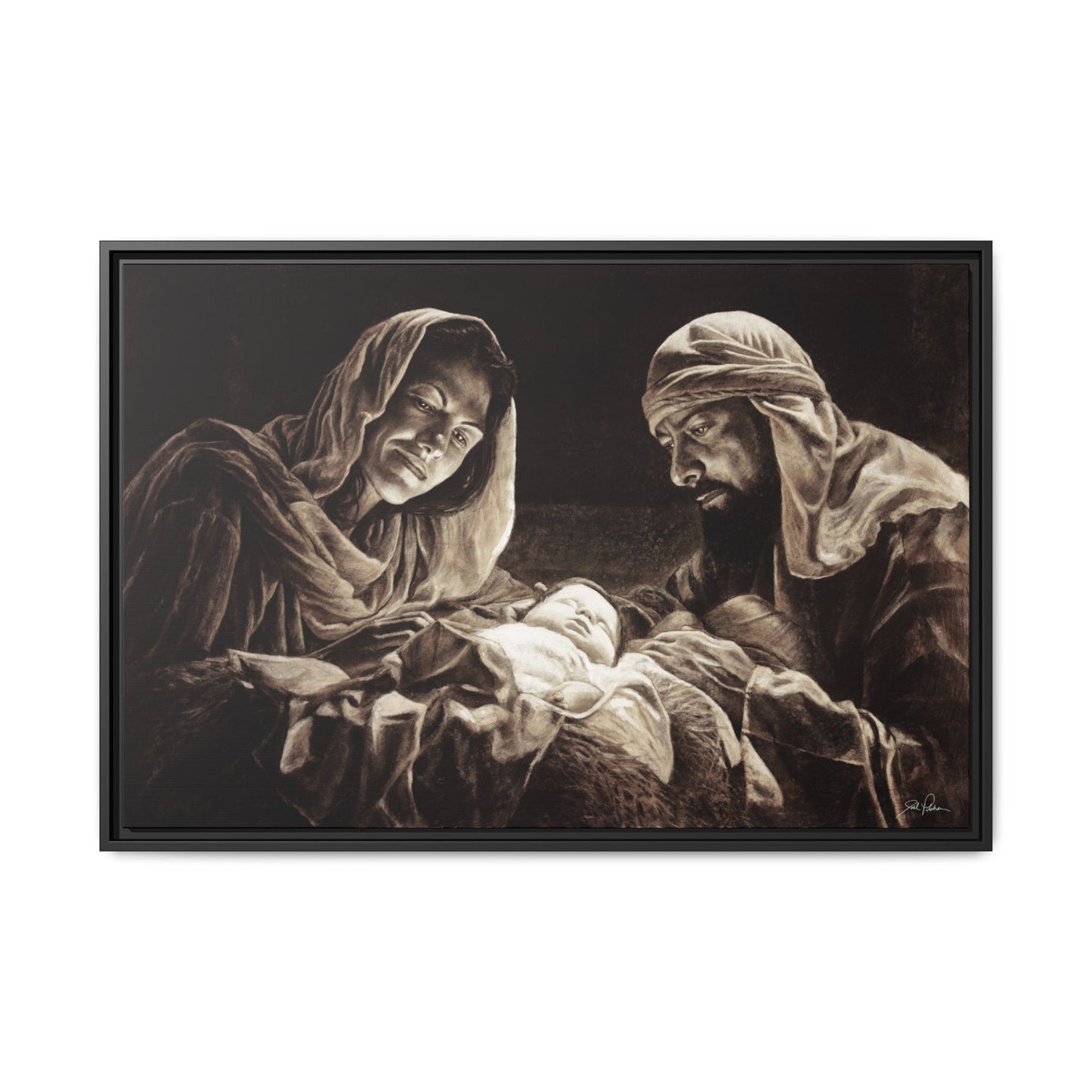 "Light of the World" Framed Canvas
