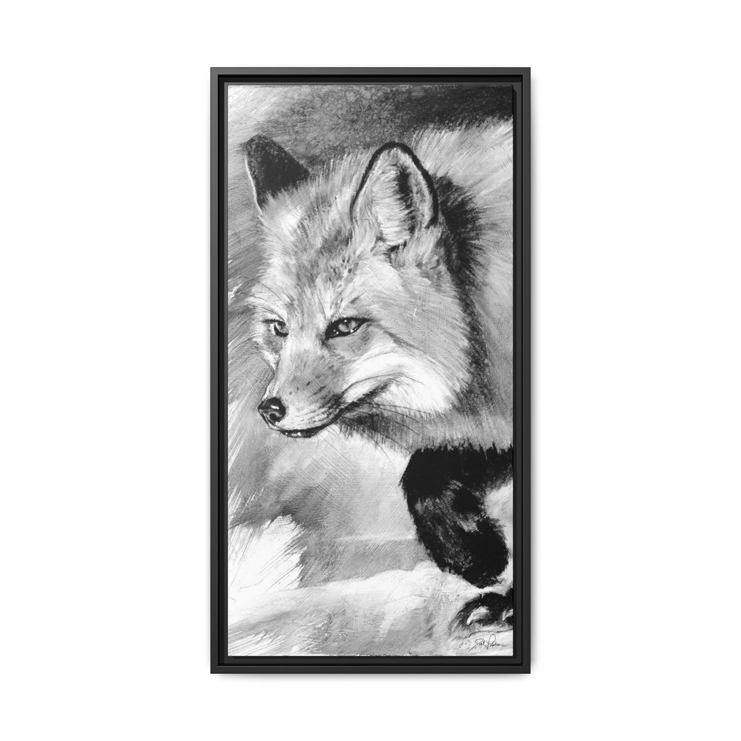 "Fox" Framed Canvas