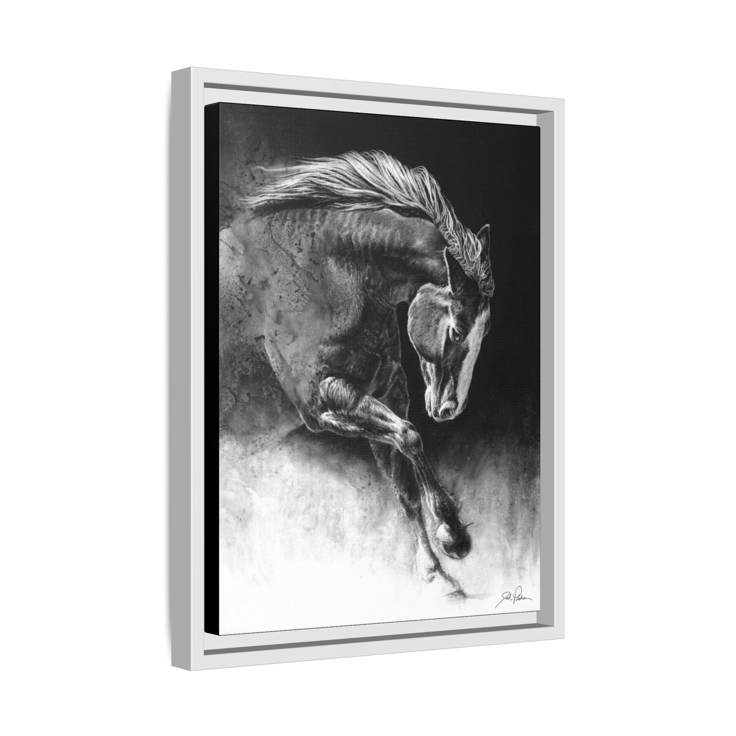 "Unbridled" Framed Canvas
