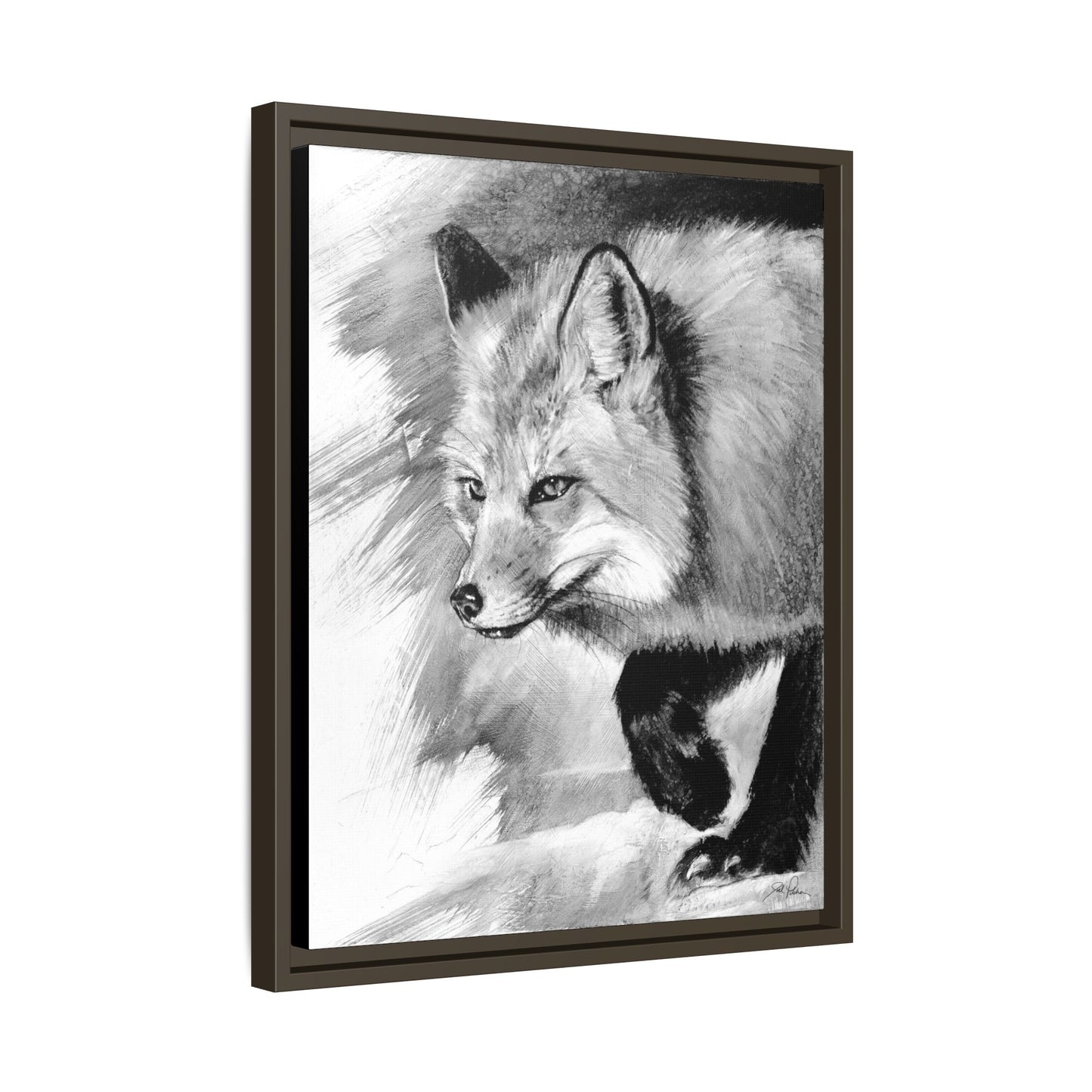 "Fox" Framed Canvas