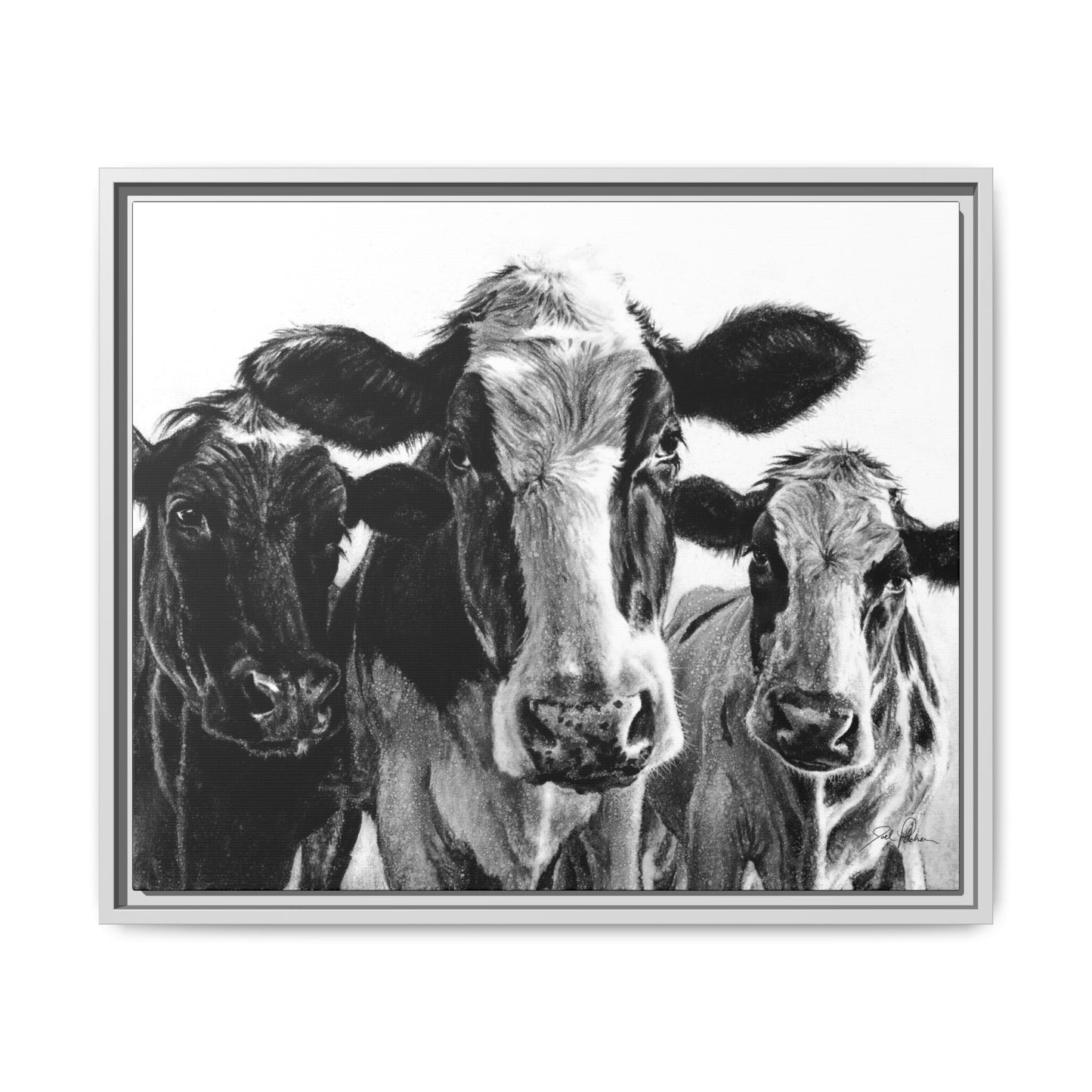 "Milk Maids" Framed Canvas