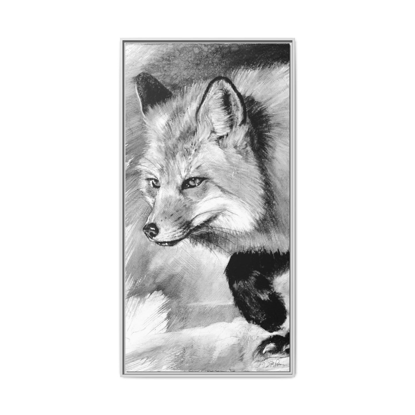 "Fox" Framed Canvas