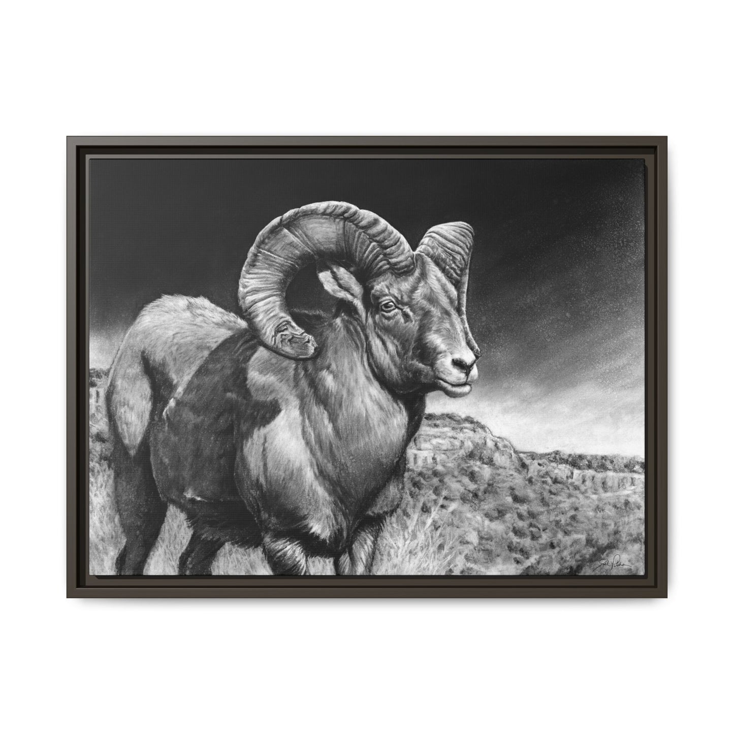 "High Class" Framed Canvas