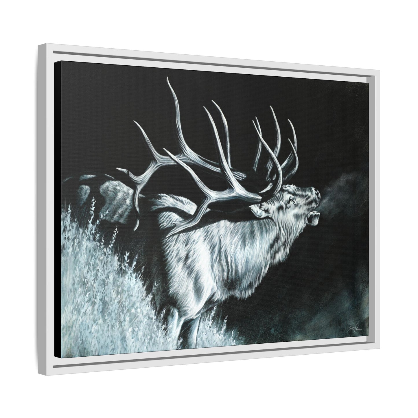 "Moonlit Melody" Framed Canvas
