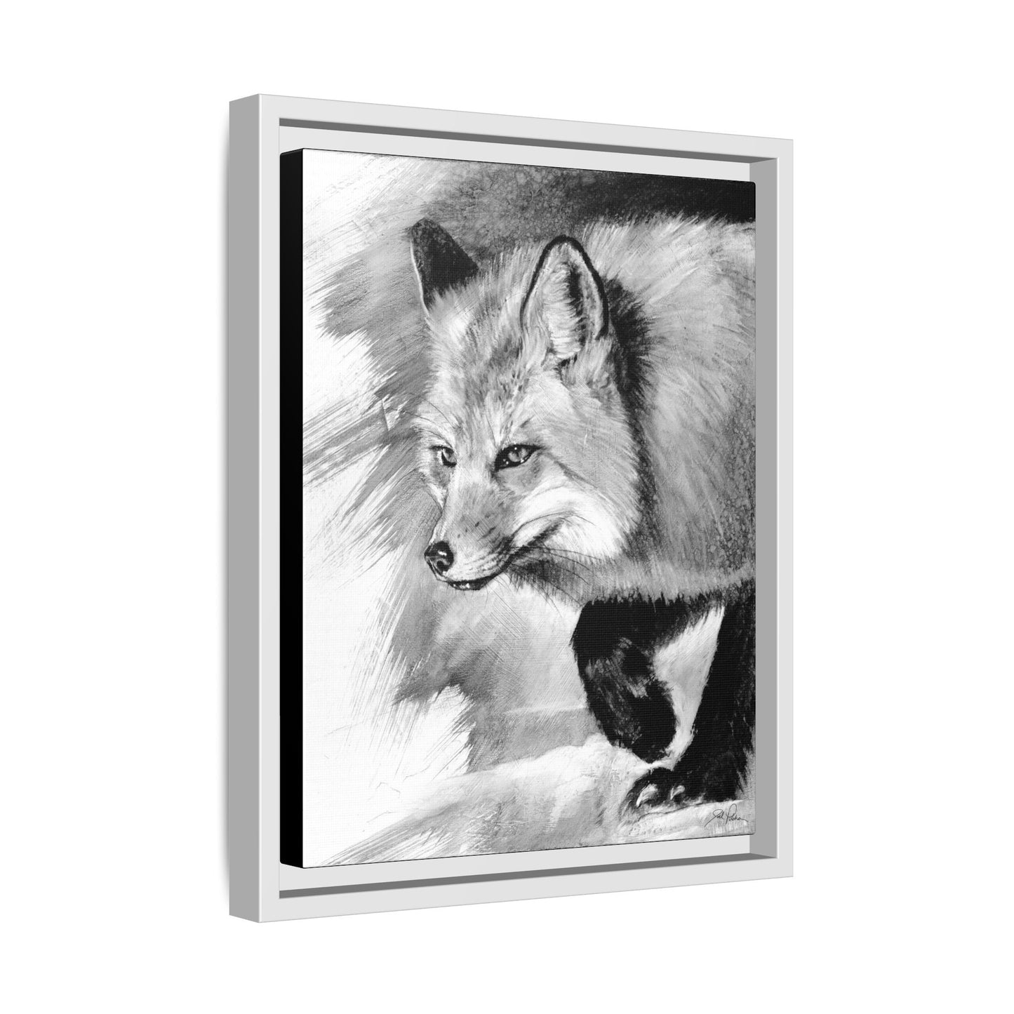 "Fox" Framed Canvas