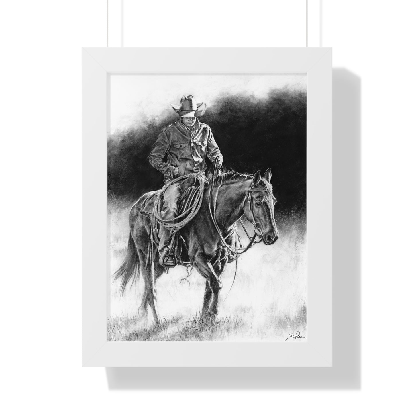 "Ridin' for the Brand" Framed Paper Print
