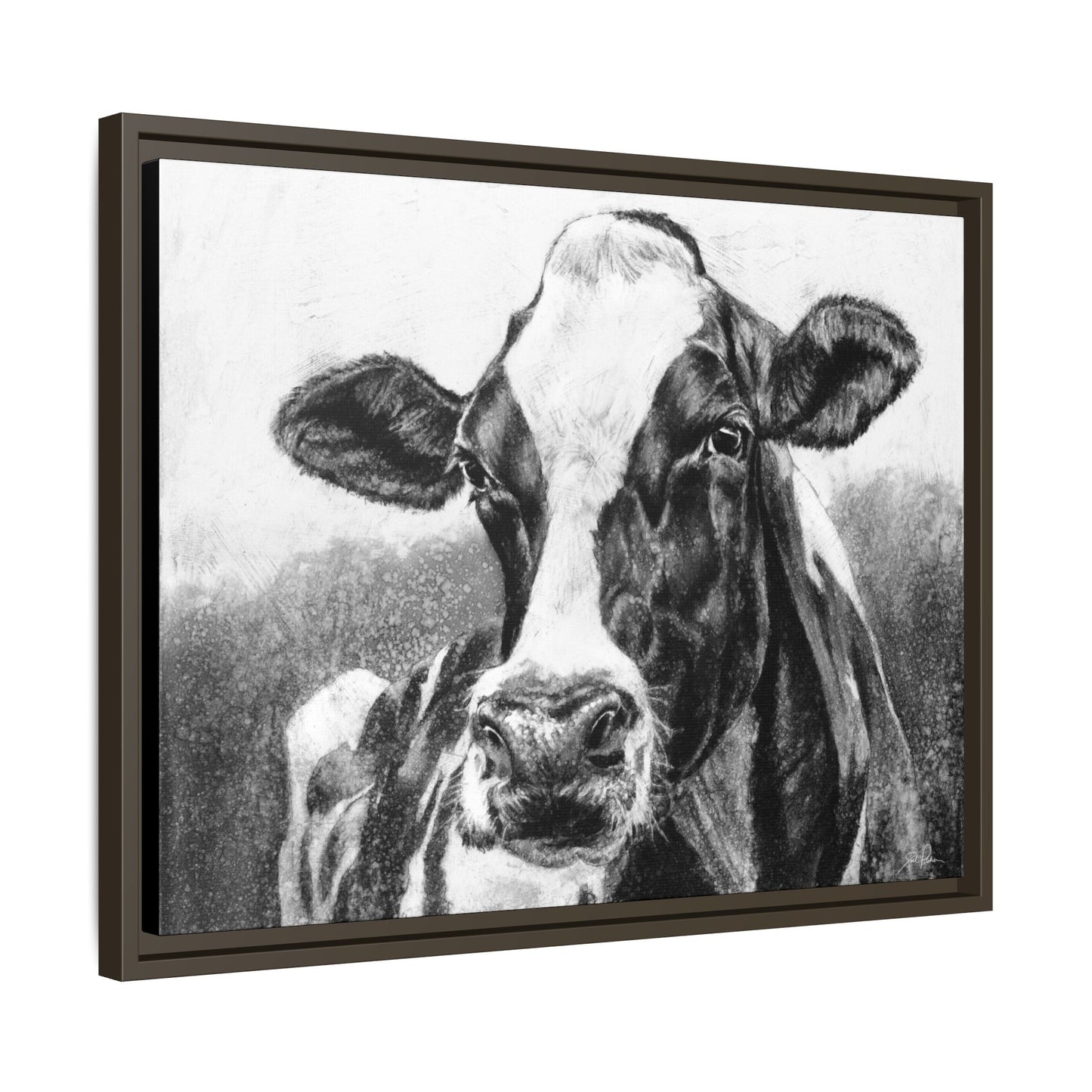 "Holstein" Framed Canvas