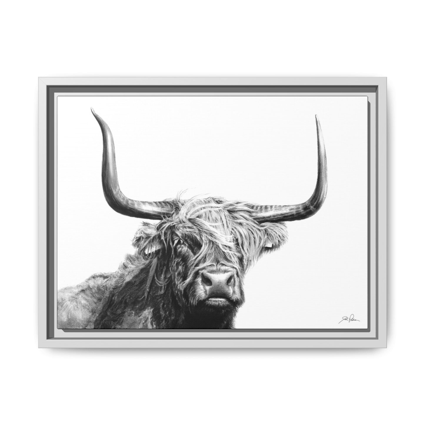 "Highlander" Framed Canvas