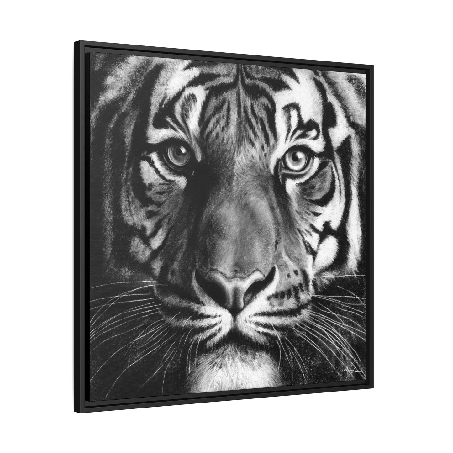 "Tiger" Framed Canvas
