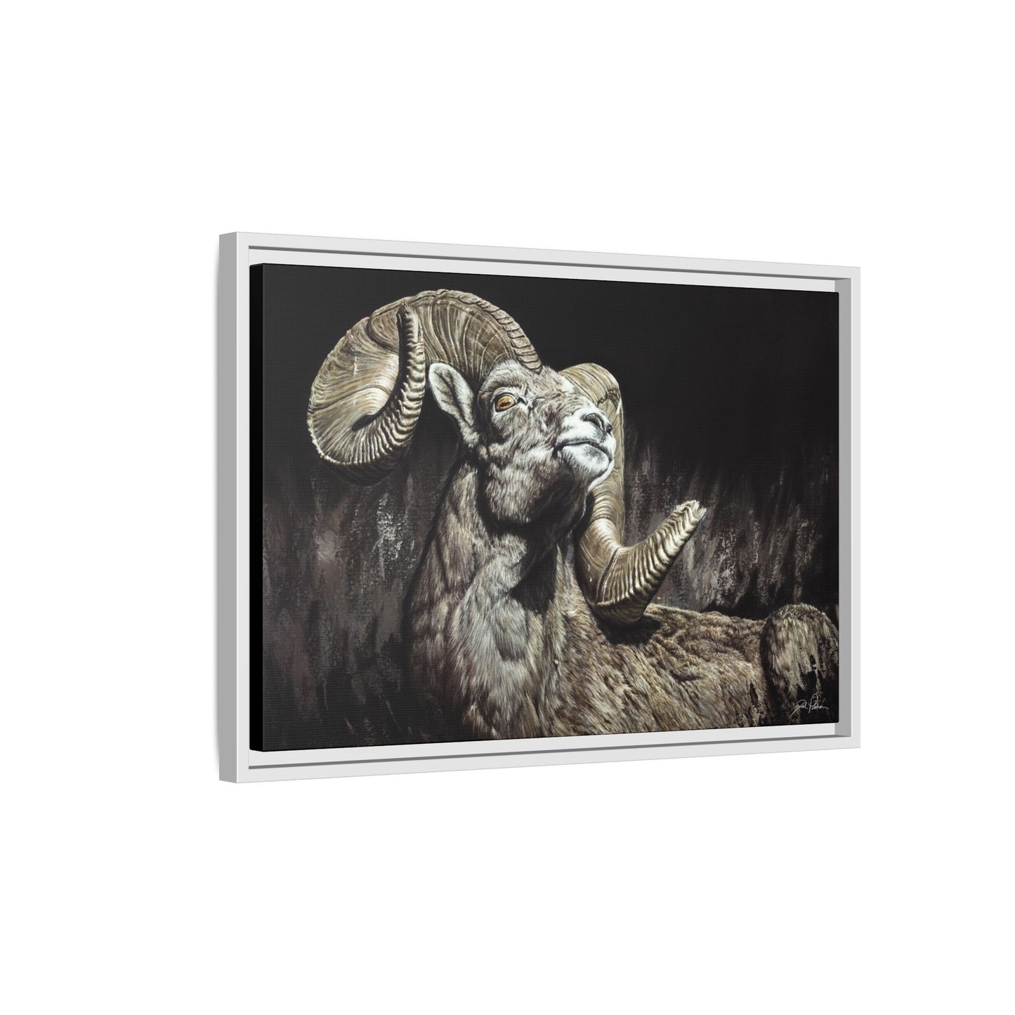 "Golden Eye" Framed Canvas