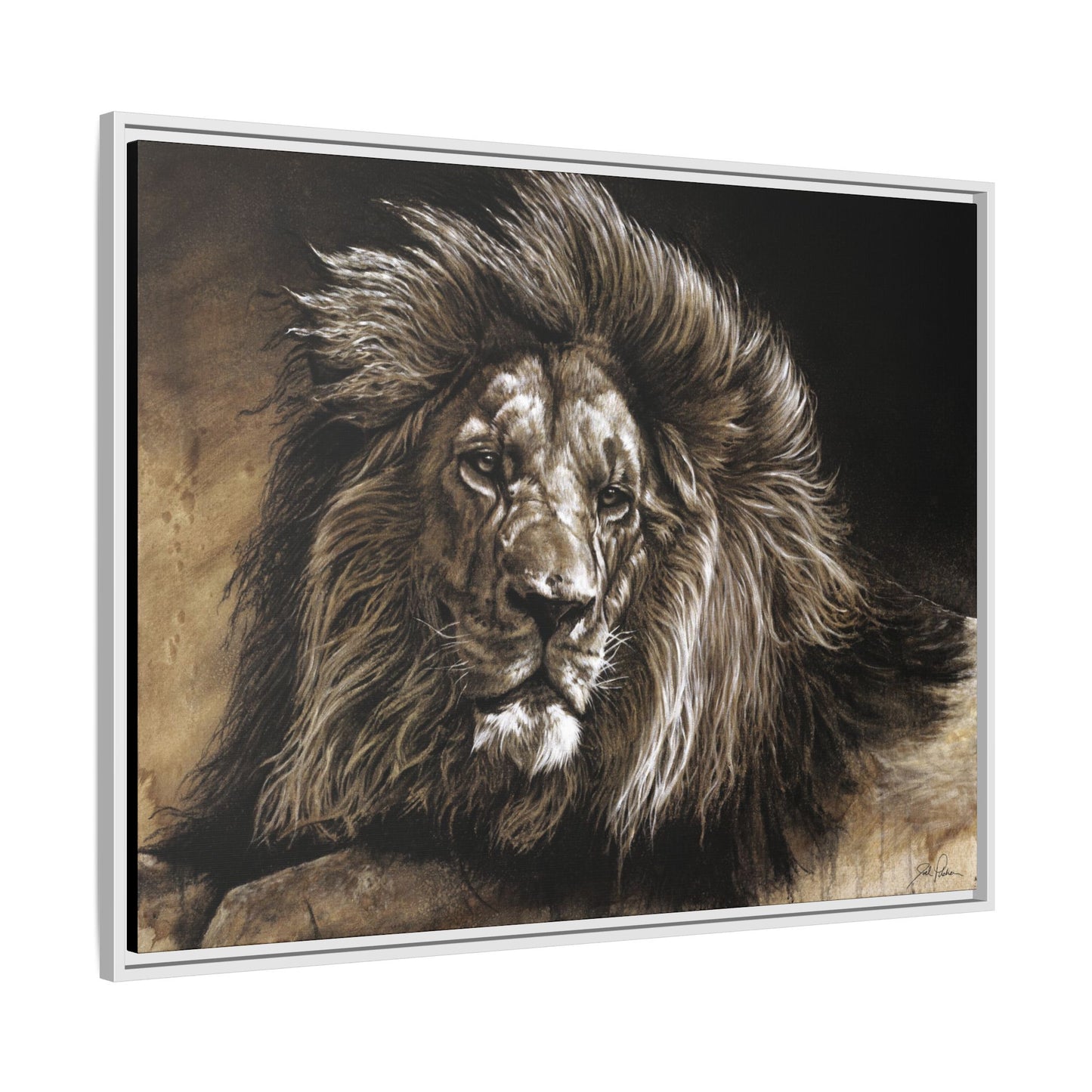"No Worries" Framed Canvas