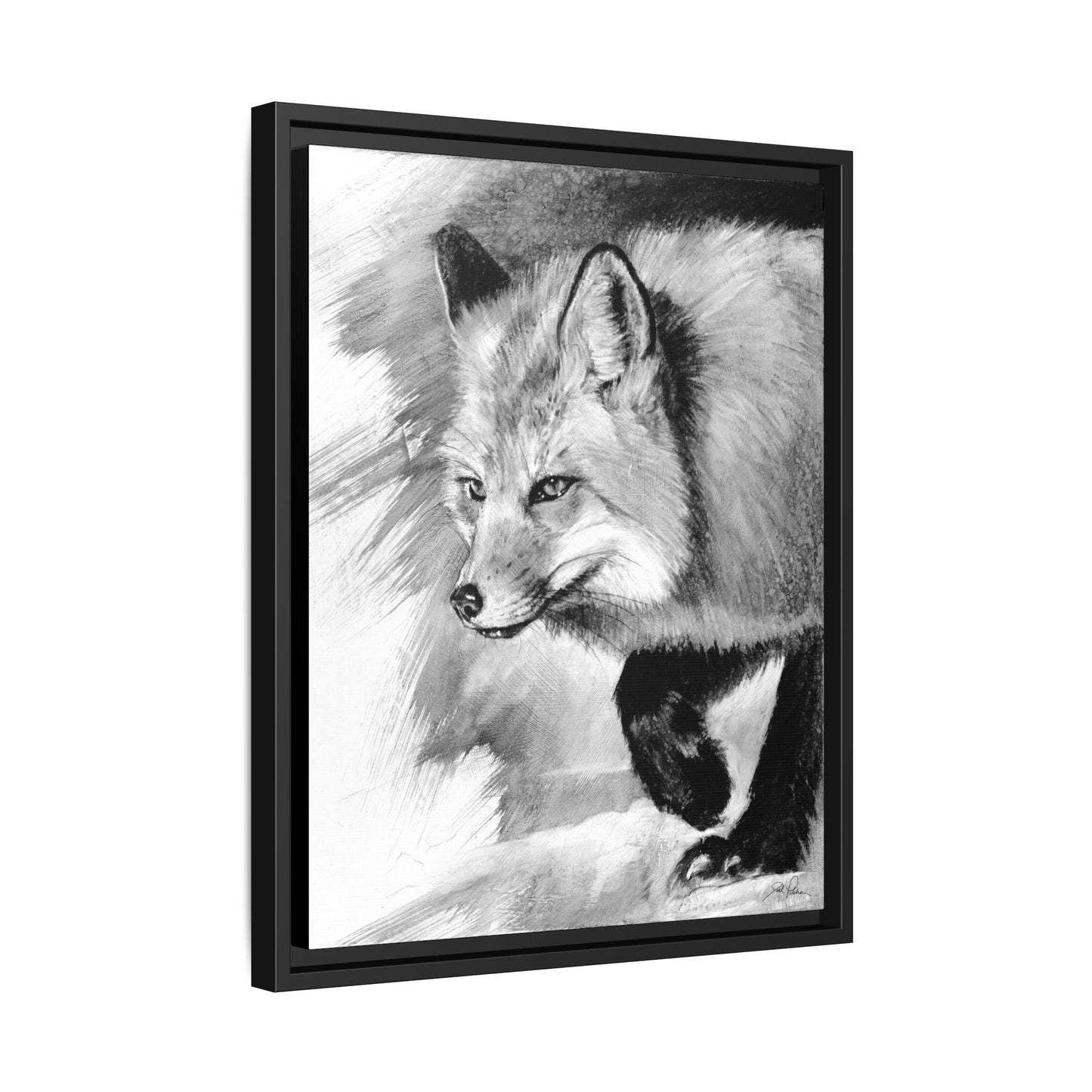 "Fox" Framed Canvas
