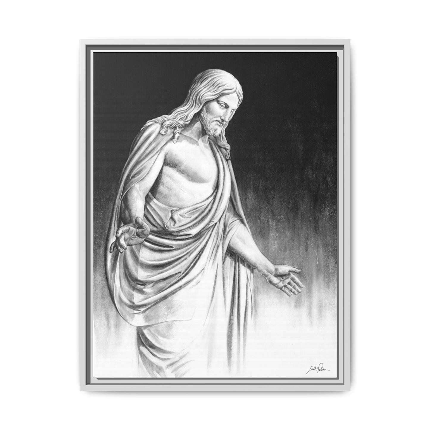 "Come Unto Me" Framed Canvas