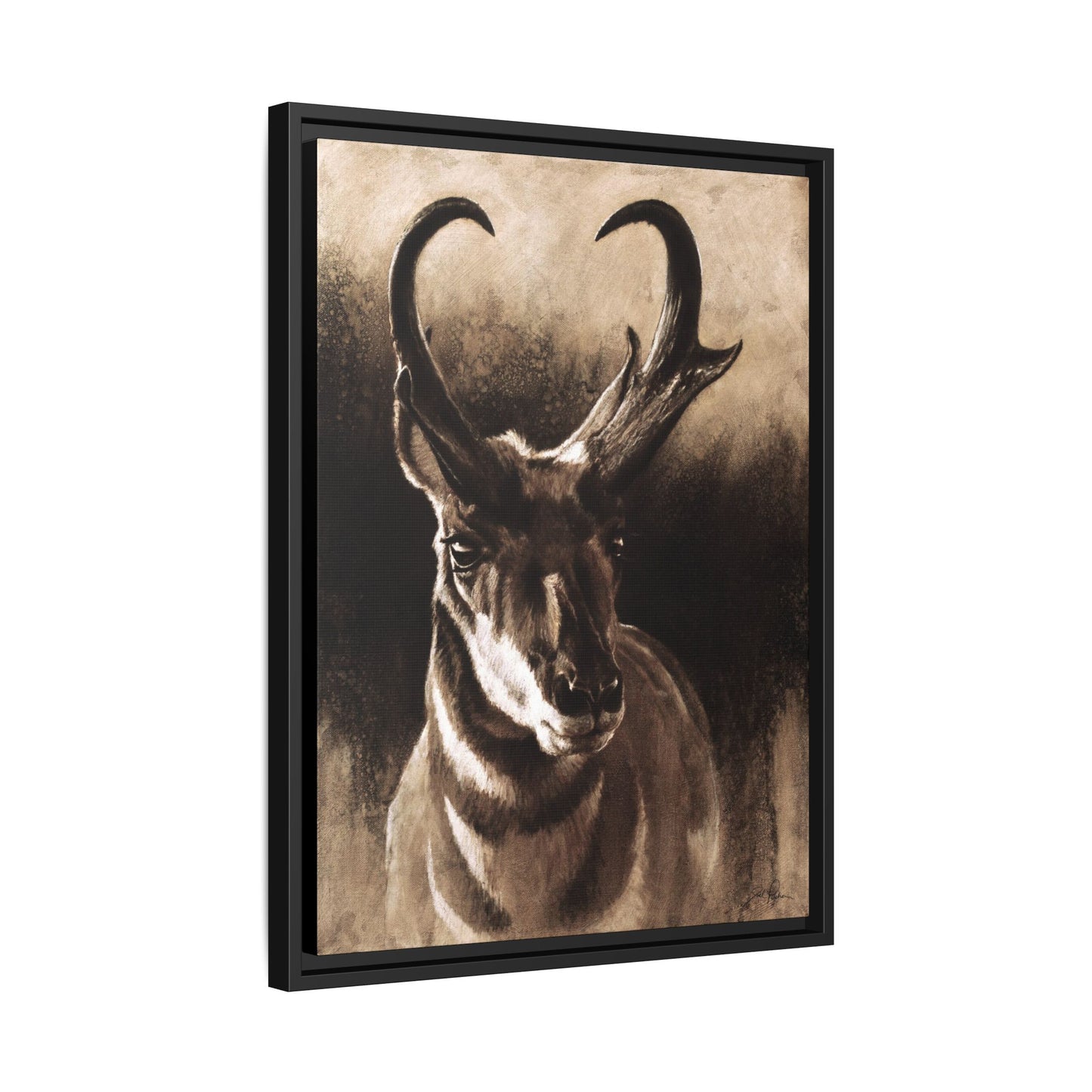 "Pronghorn" Framed Canvas