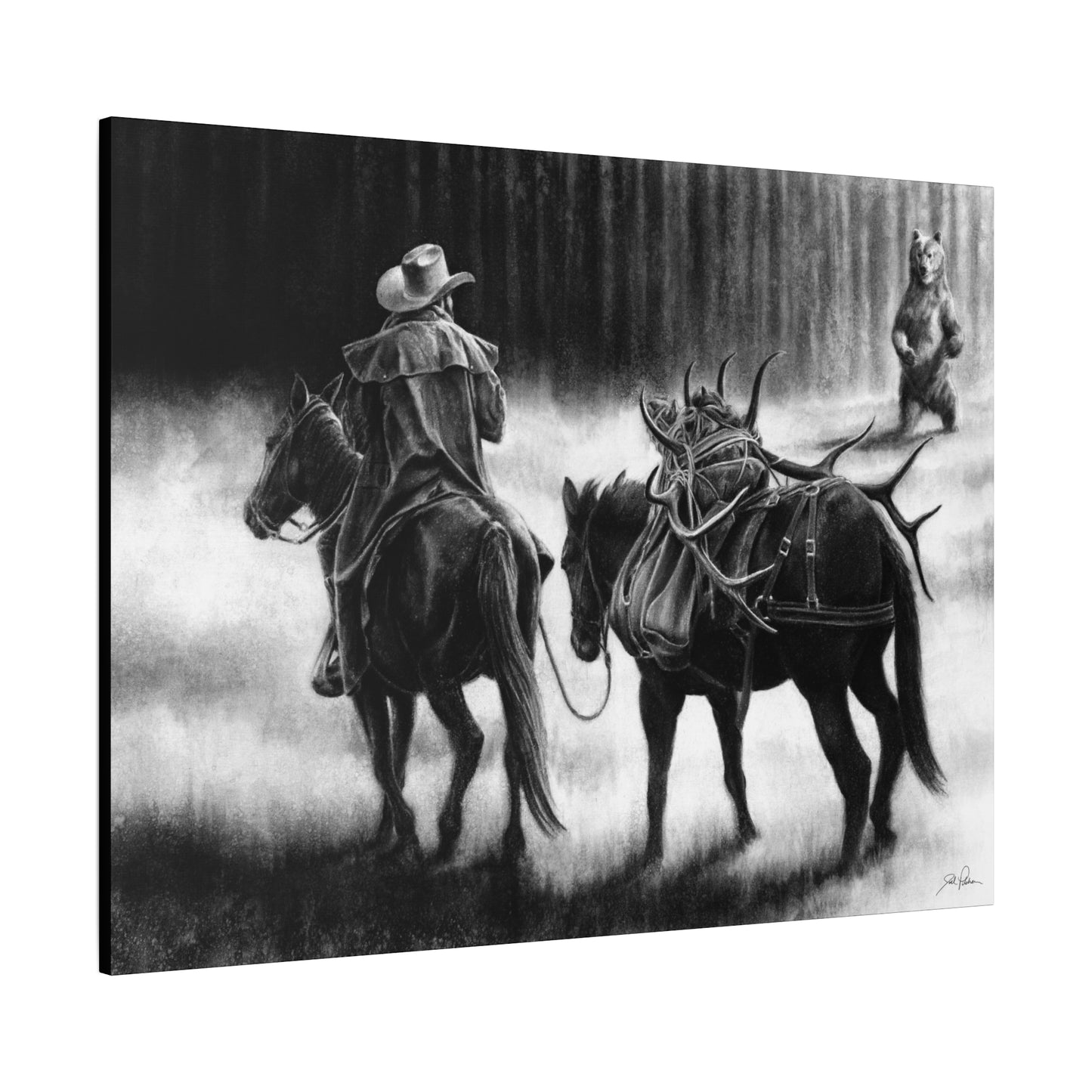 "Just Passin' Through" Stretched Canvas