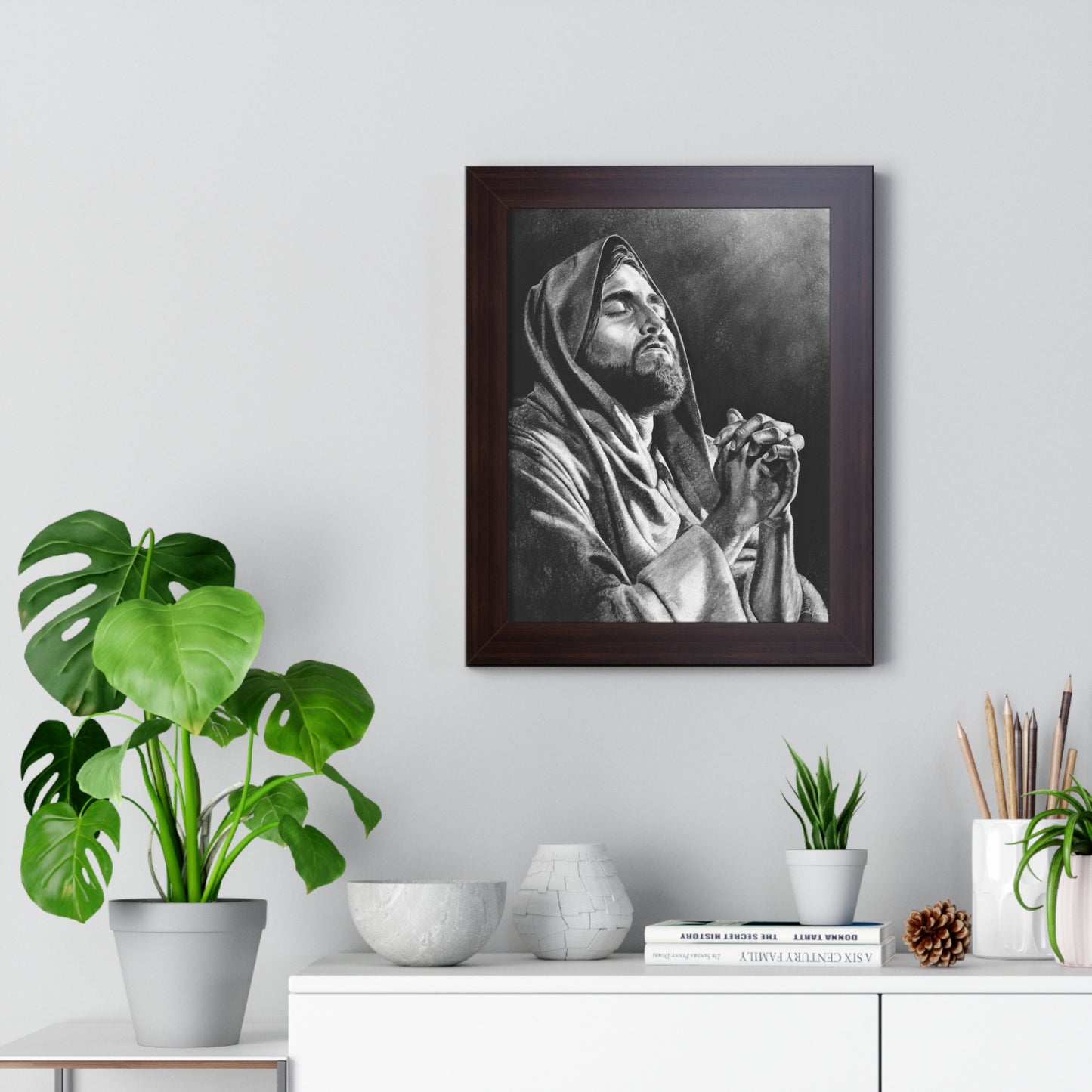 "Thy Will Be Done" Framed Paper Print