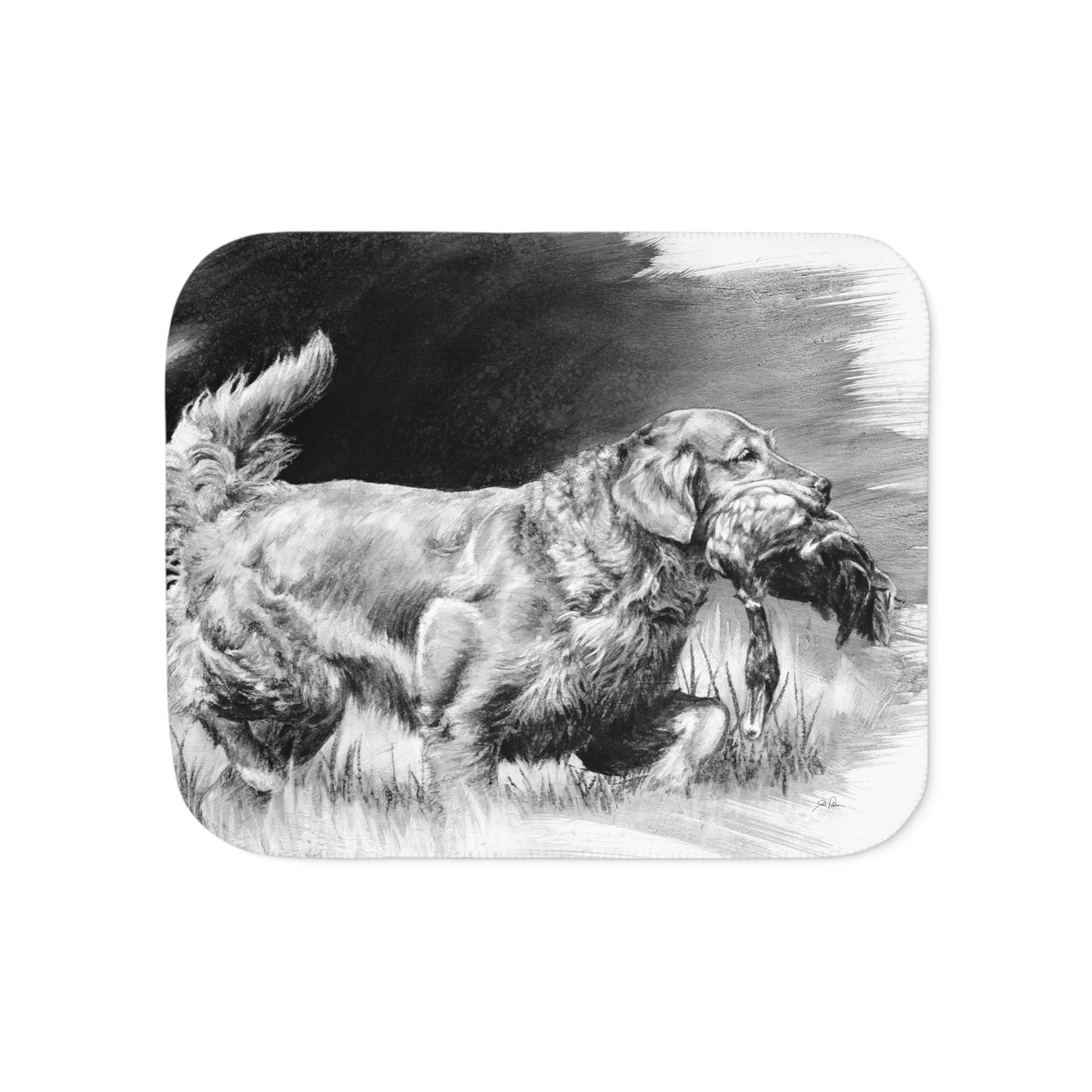 "Good Dog" Sherpa Blanket.