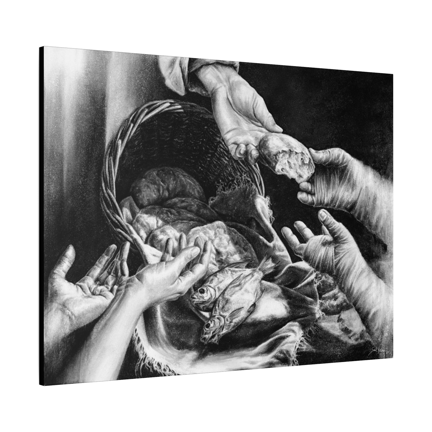 "Loaves and Fishes" Stretched Canvas