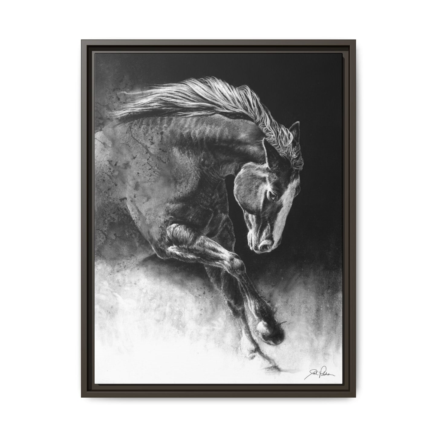 "Unbridled" Framed Canvas