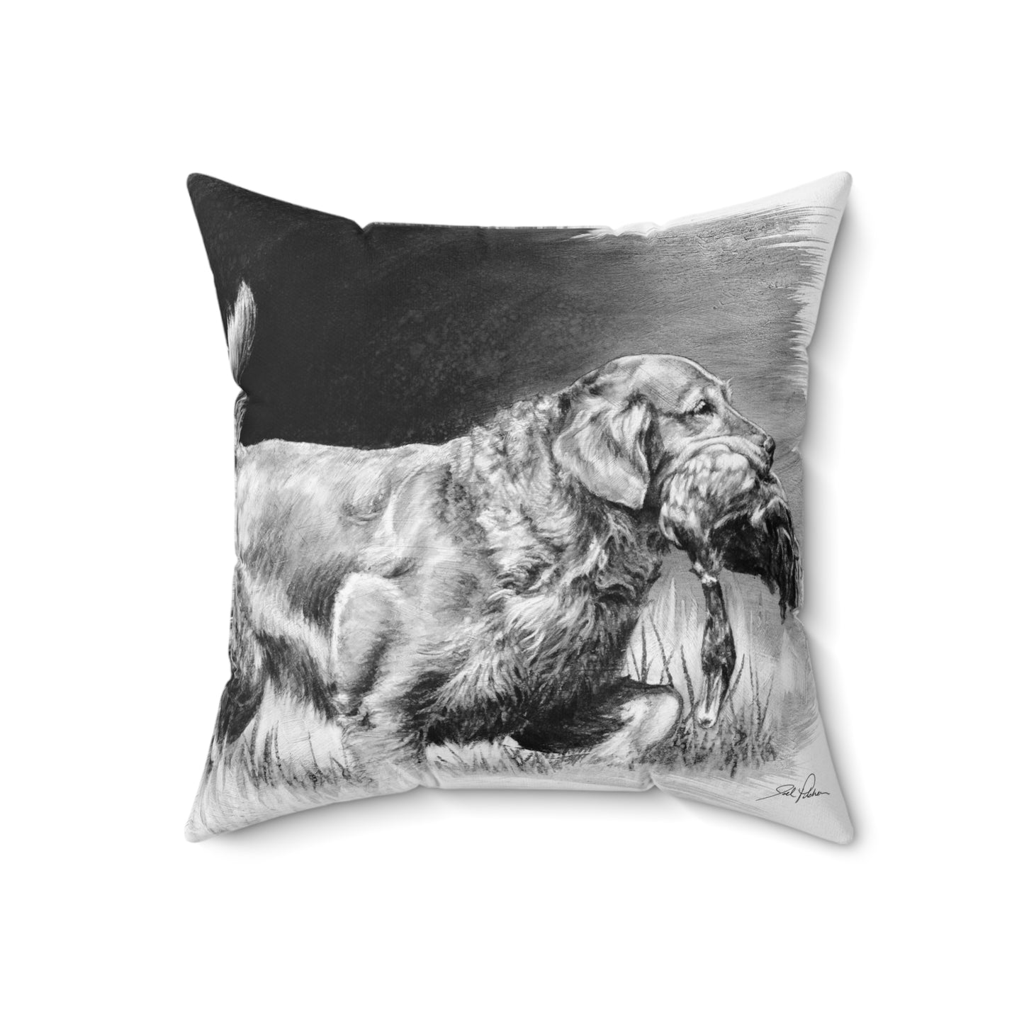 "Good Dog" Square Pillow.