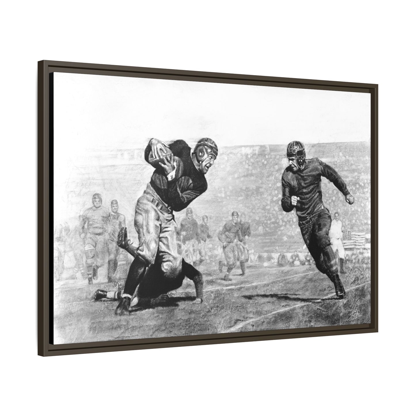"Leatherheads" Framed Canvas