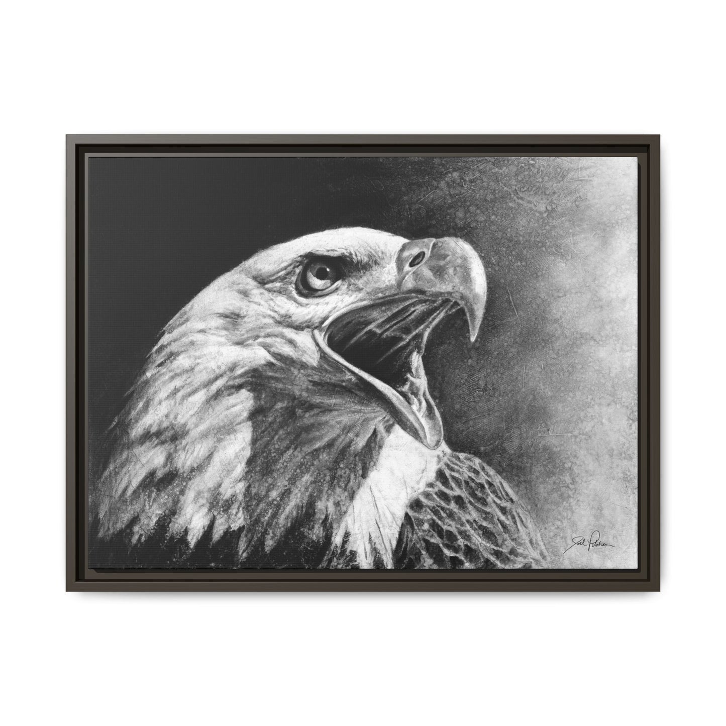 "Bald Eagle" Framed Canvas