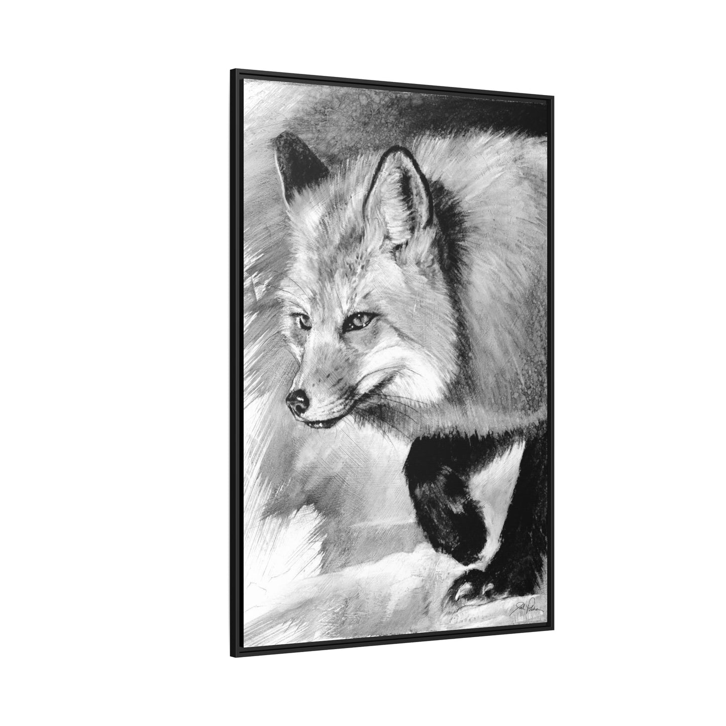 "Fox" Framed Canvas