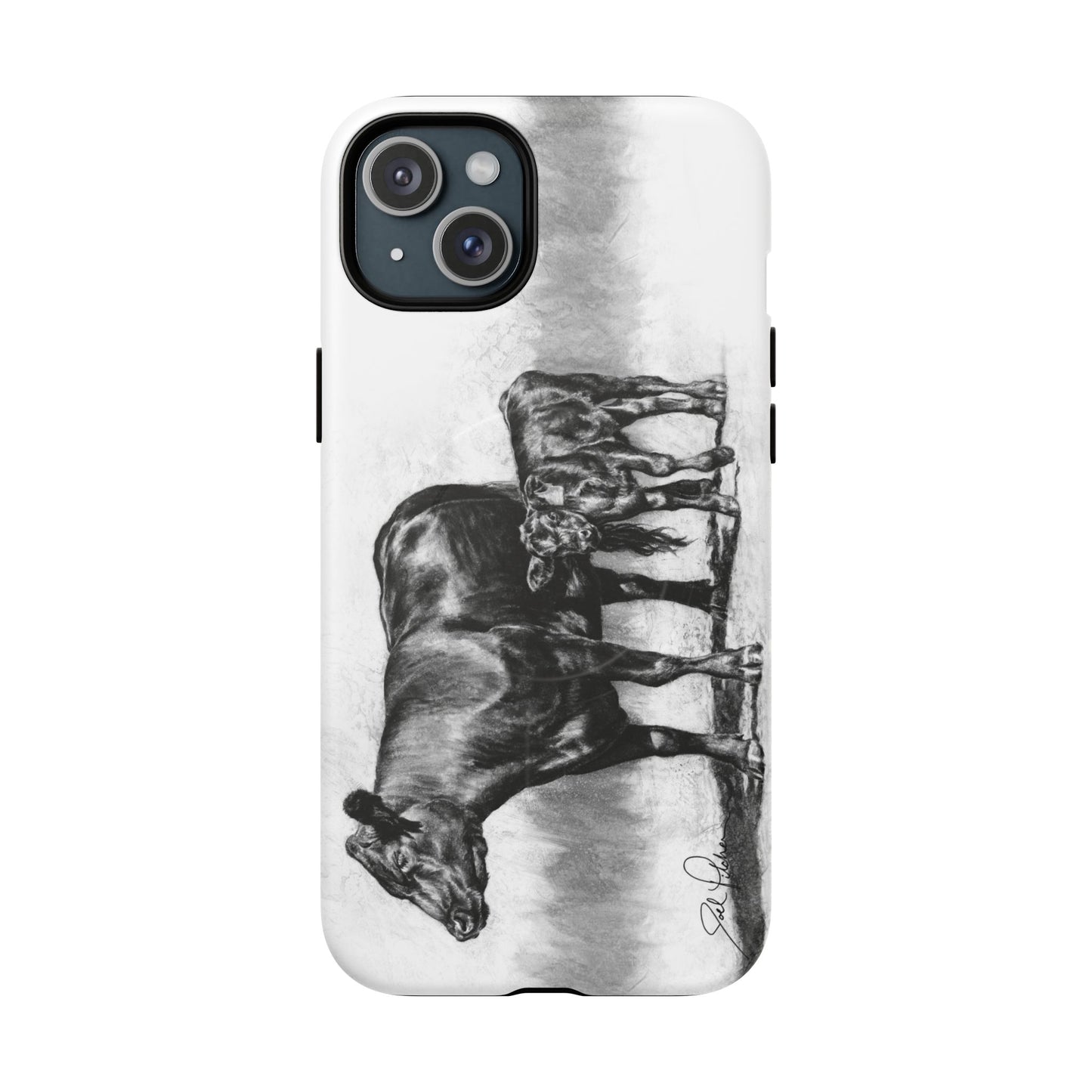 "Mama Cow & Calf" Magnetic Tough Case