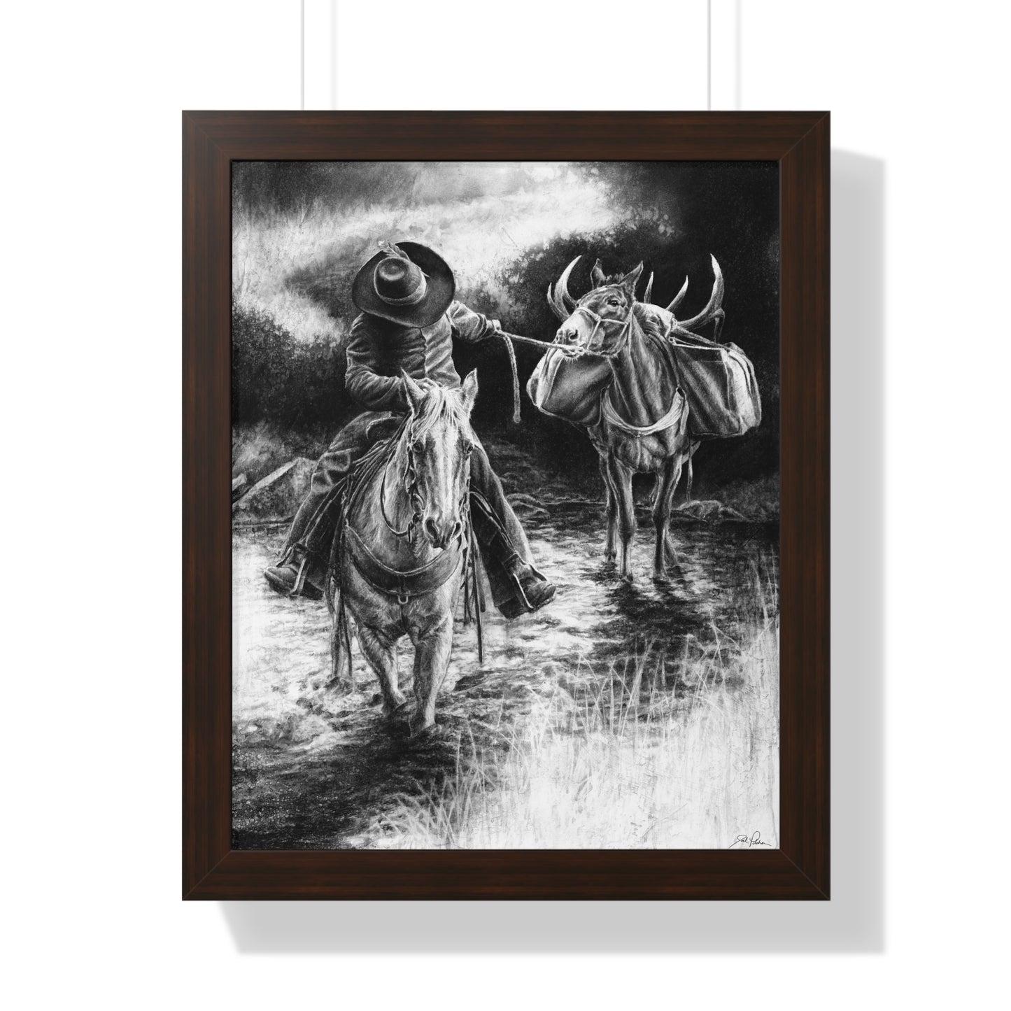 "Shallow Crossing" Framed Paper Print