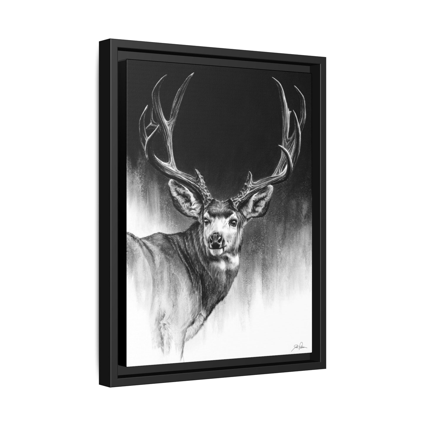 "Looking Back" Framed Canvas