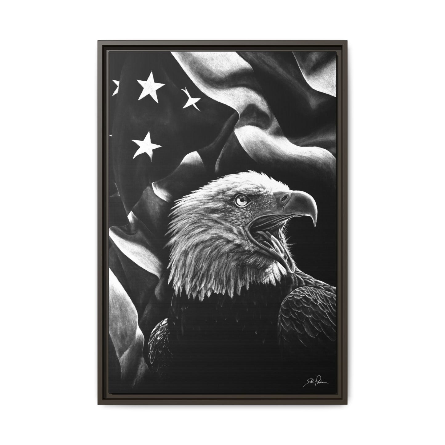 "American Eagle" Framed Canvas