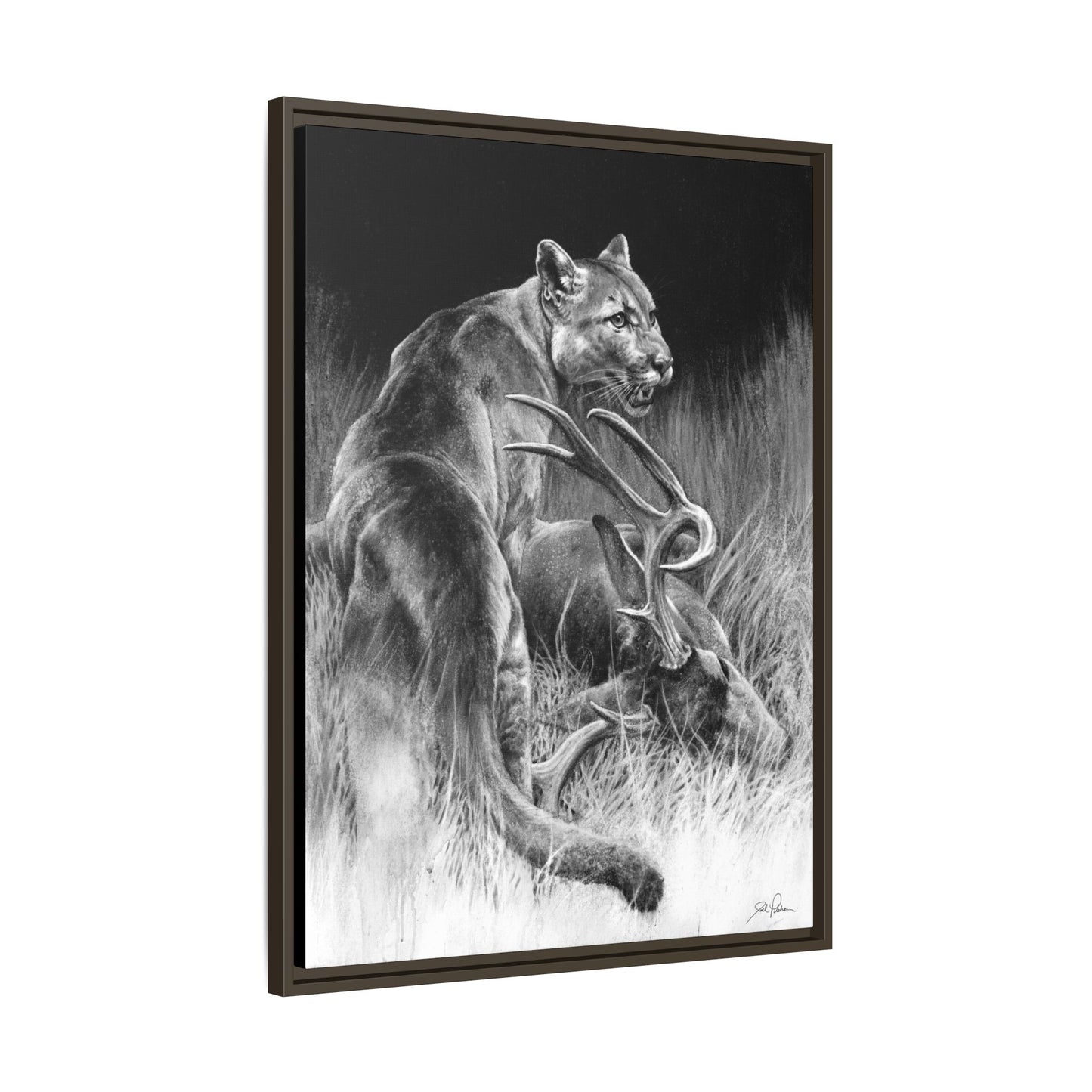 "Food Chain" Framed Canvas
