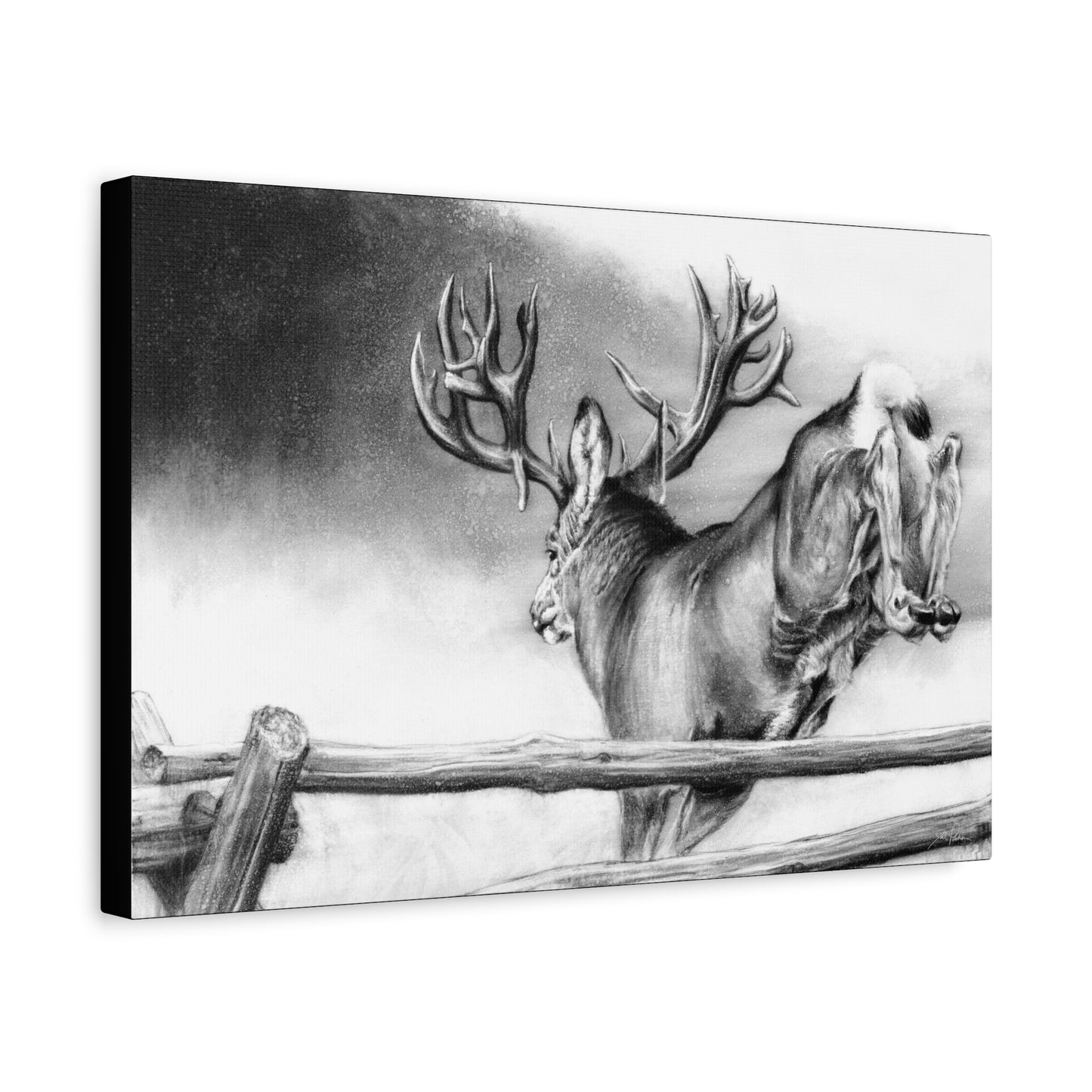 "Over and Out" Stretched Canvas