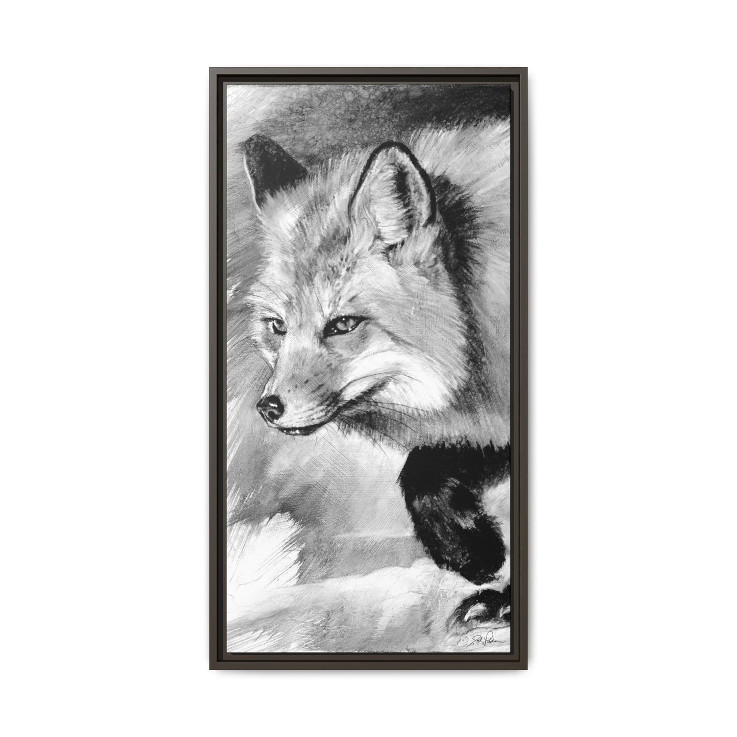 "Fox" Framed Canvas