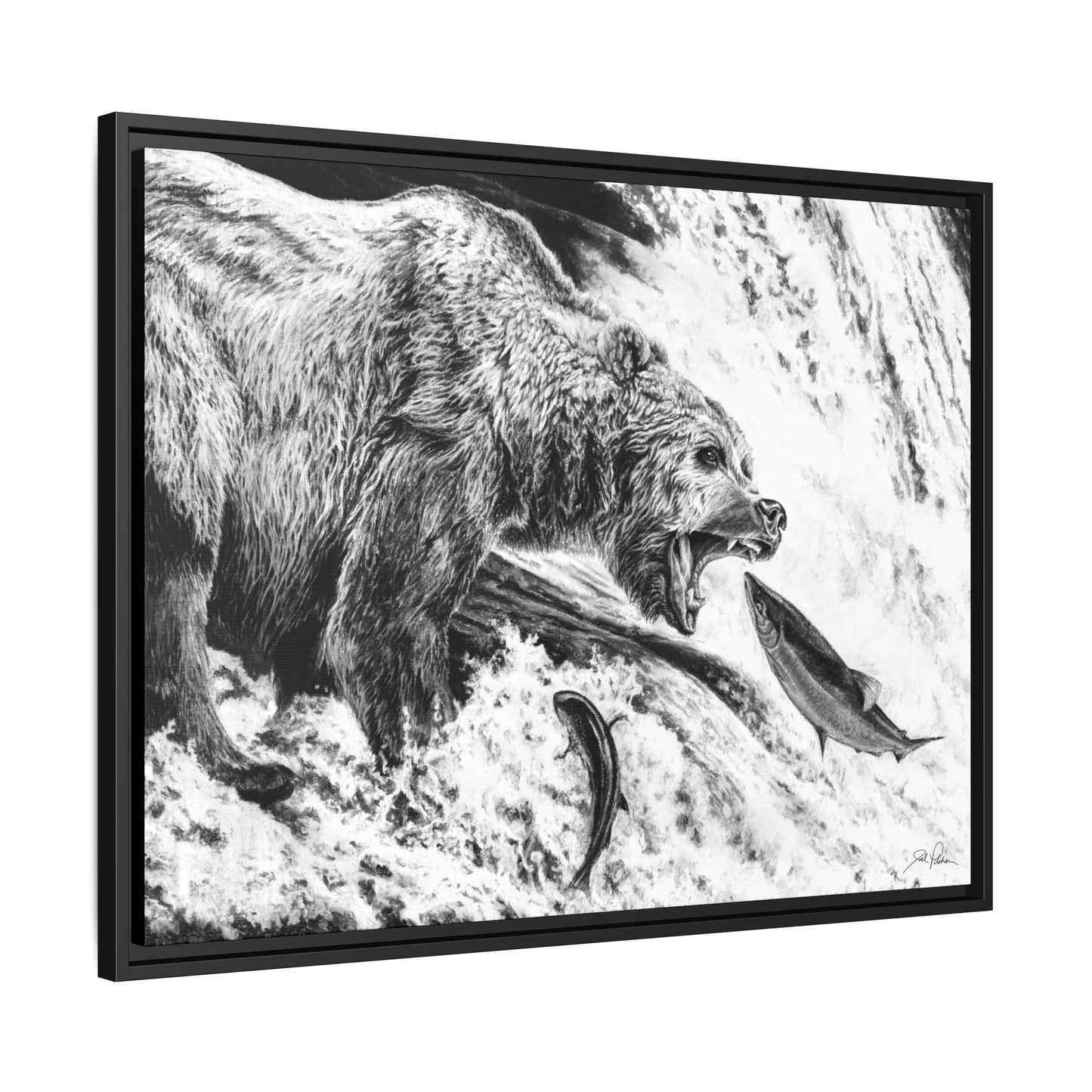 Gone Fishin'" Framed Canvas