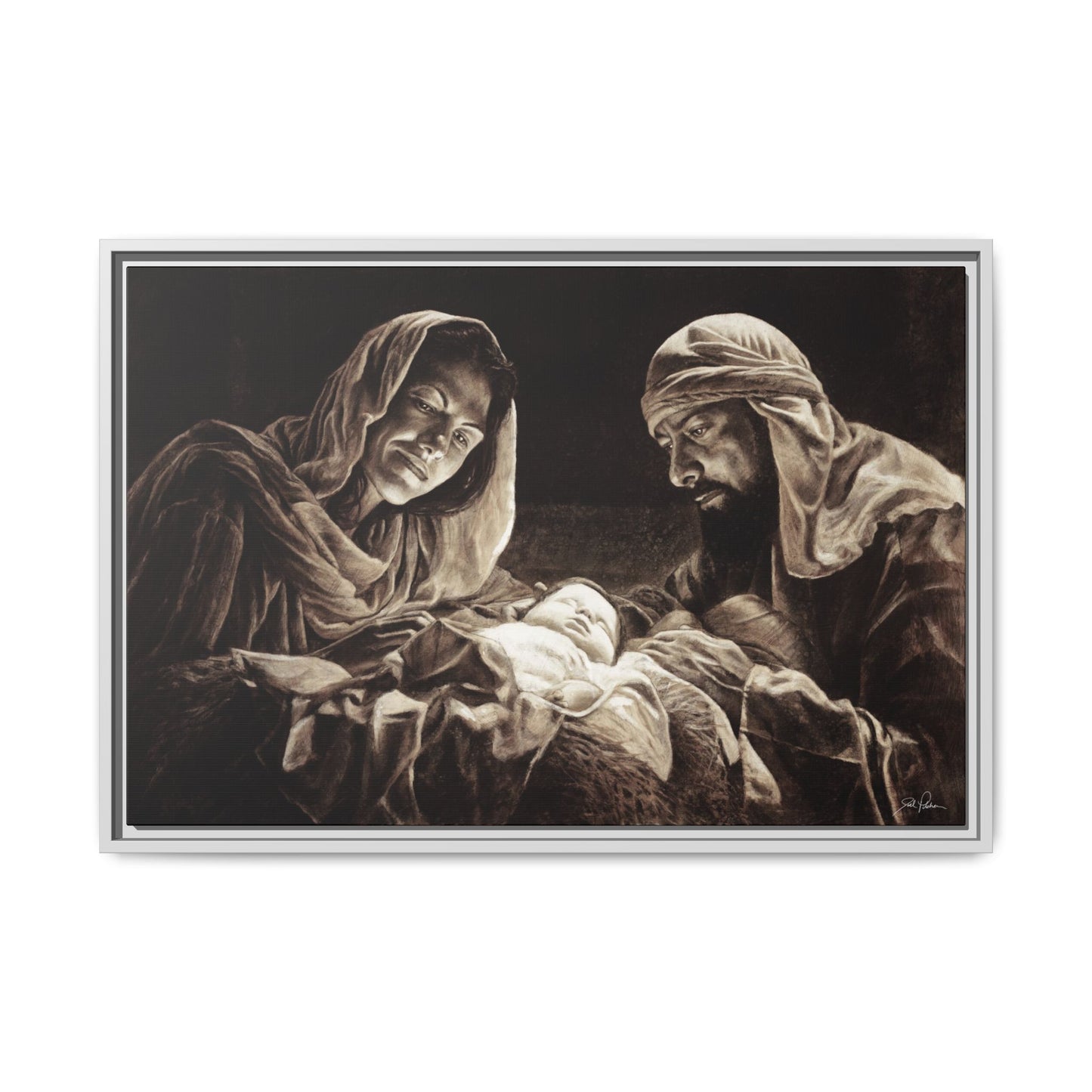 "Light of the World" Framed Canvas