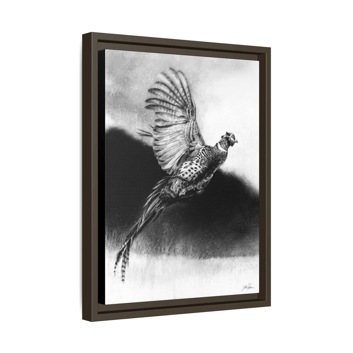 "Flushed" Framed Canvas