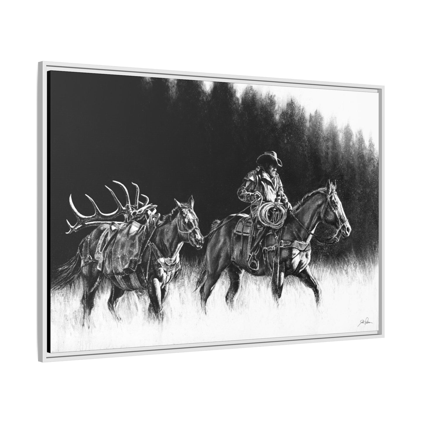 "The Long Haul" Framed Canvas