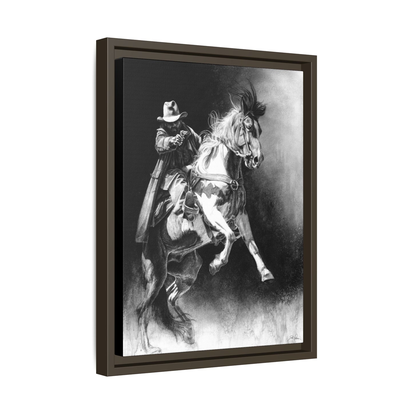 "Rough Rider" Framed Canvas