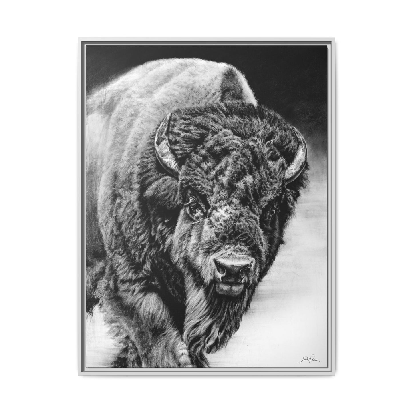 "Heavyweight Champ" Framed Canvas