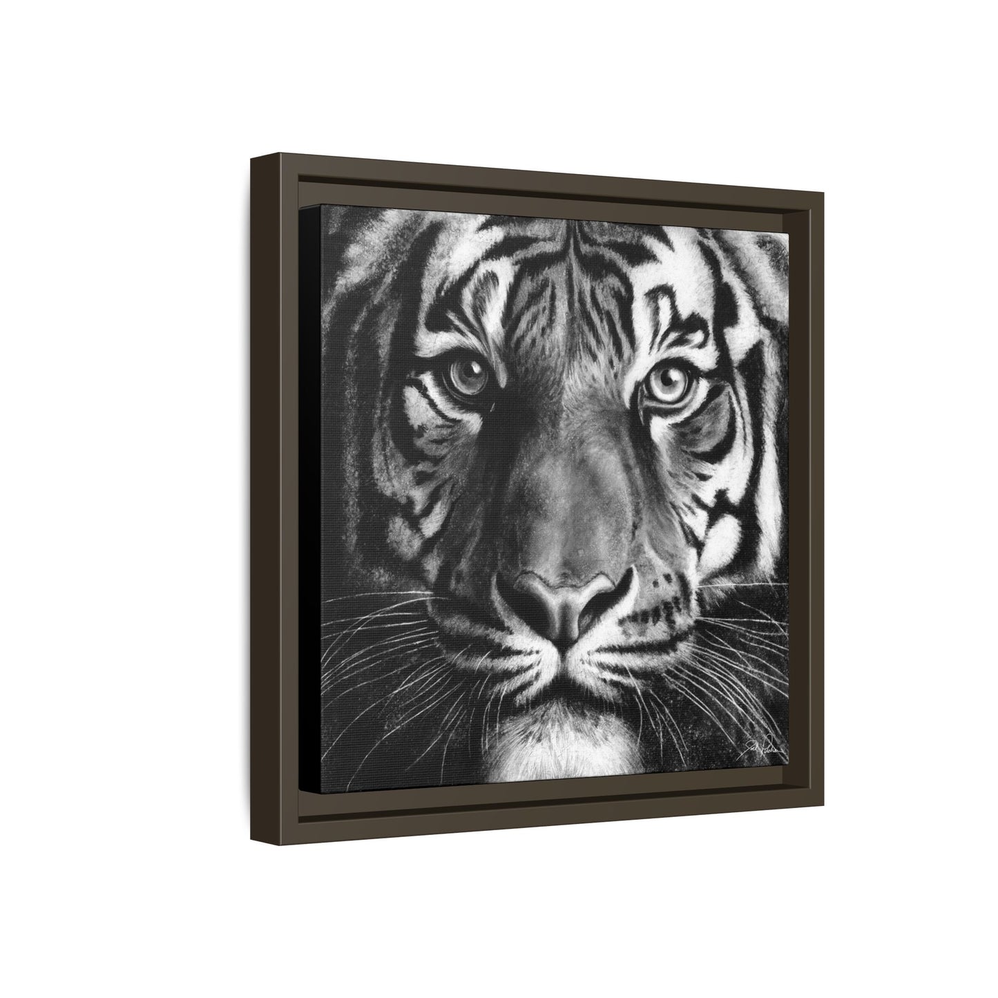 "Tiger" Framed Canvas