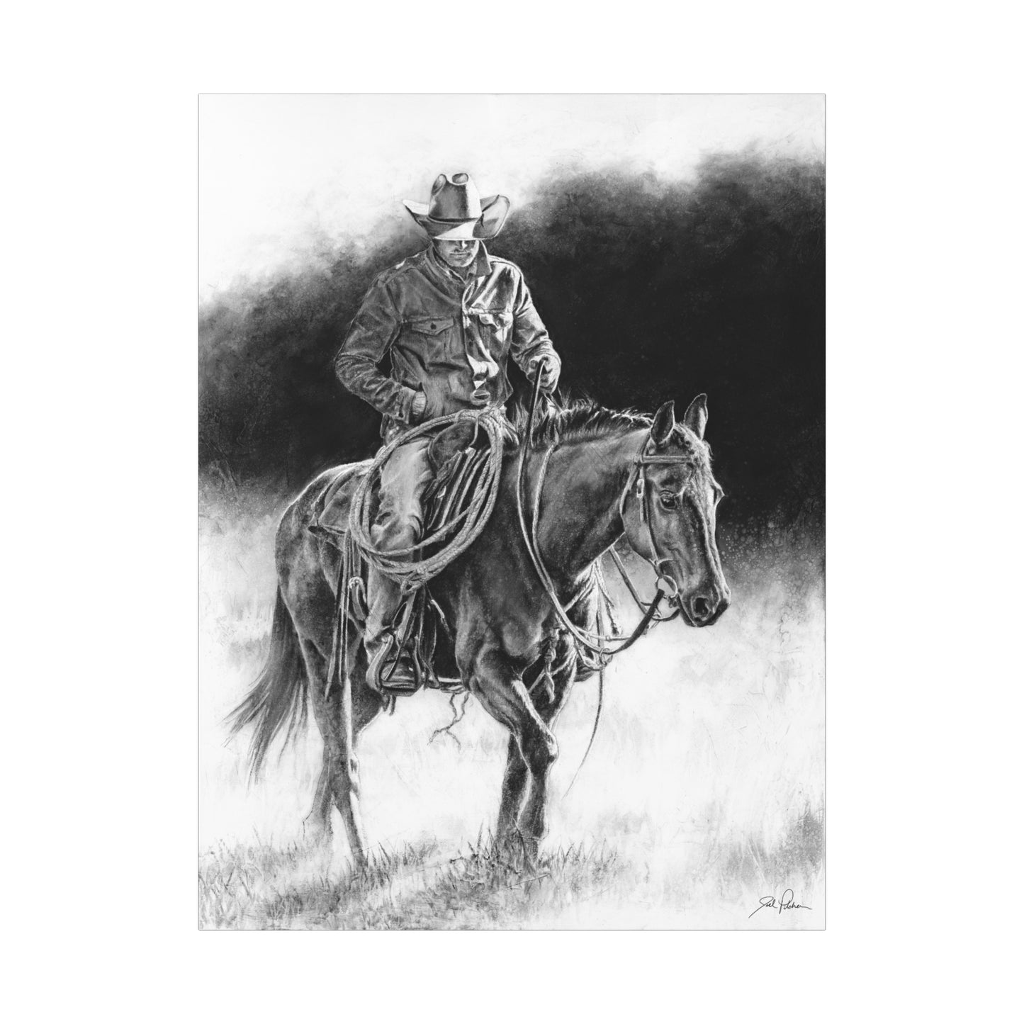 "Ridin' for the Brand" Stretched Canvas