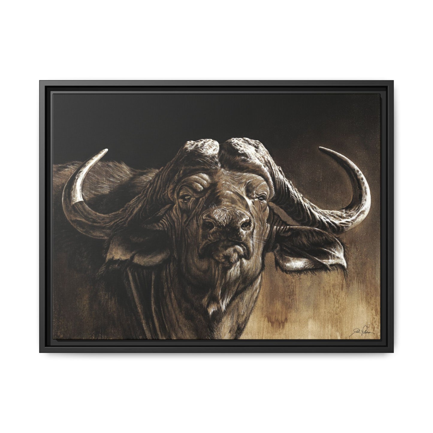 "Debt Collector" Framed Canvas