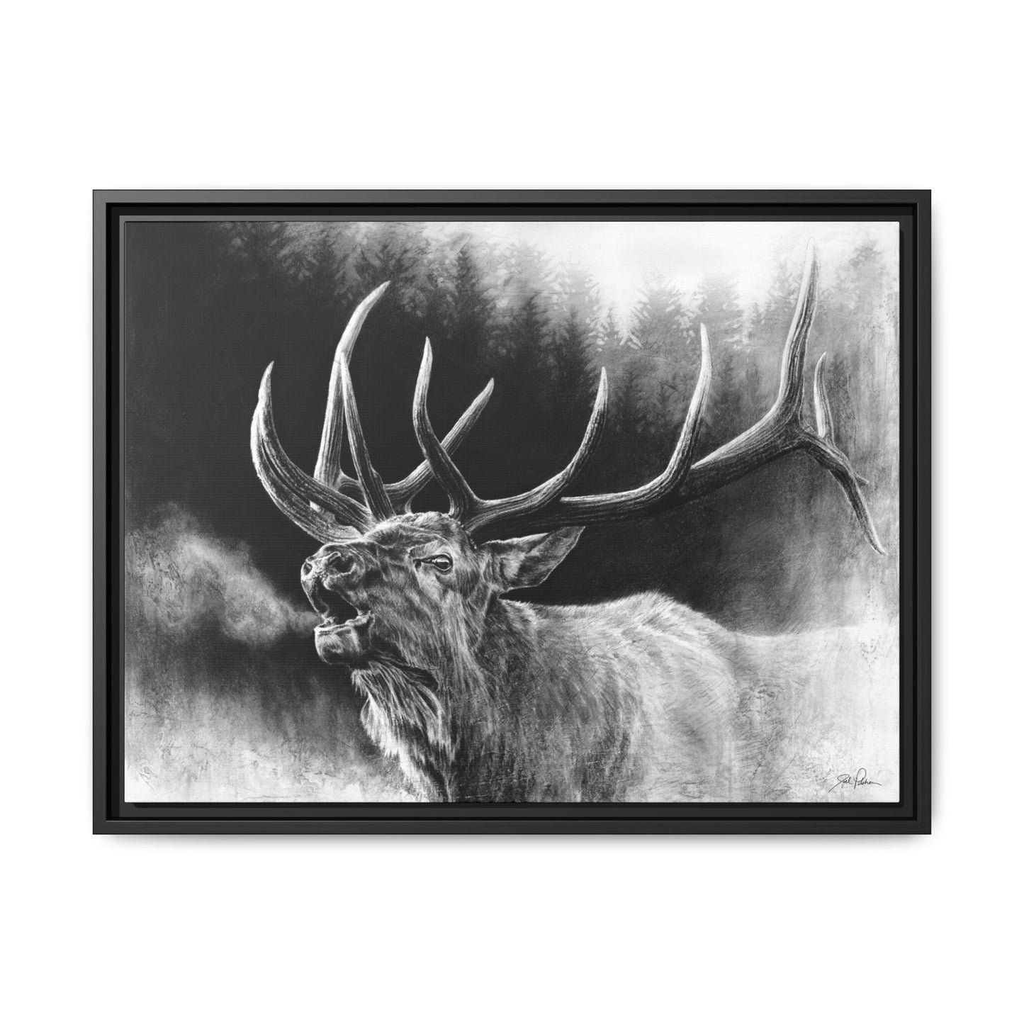 "Bugle Boy" Framed Canvas