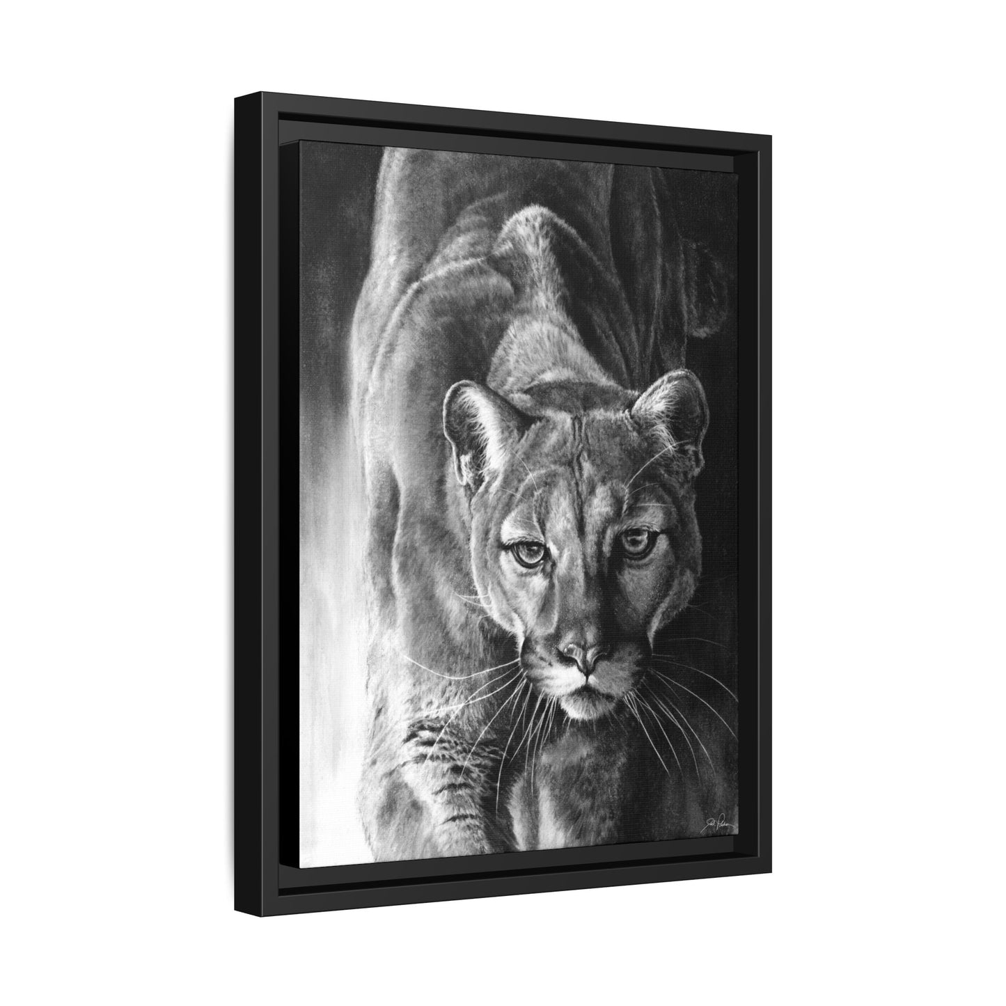 "Watcher in the Woods" Framed Canvas
