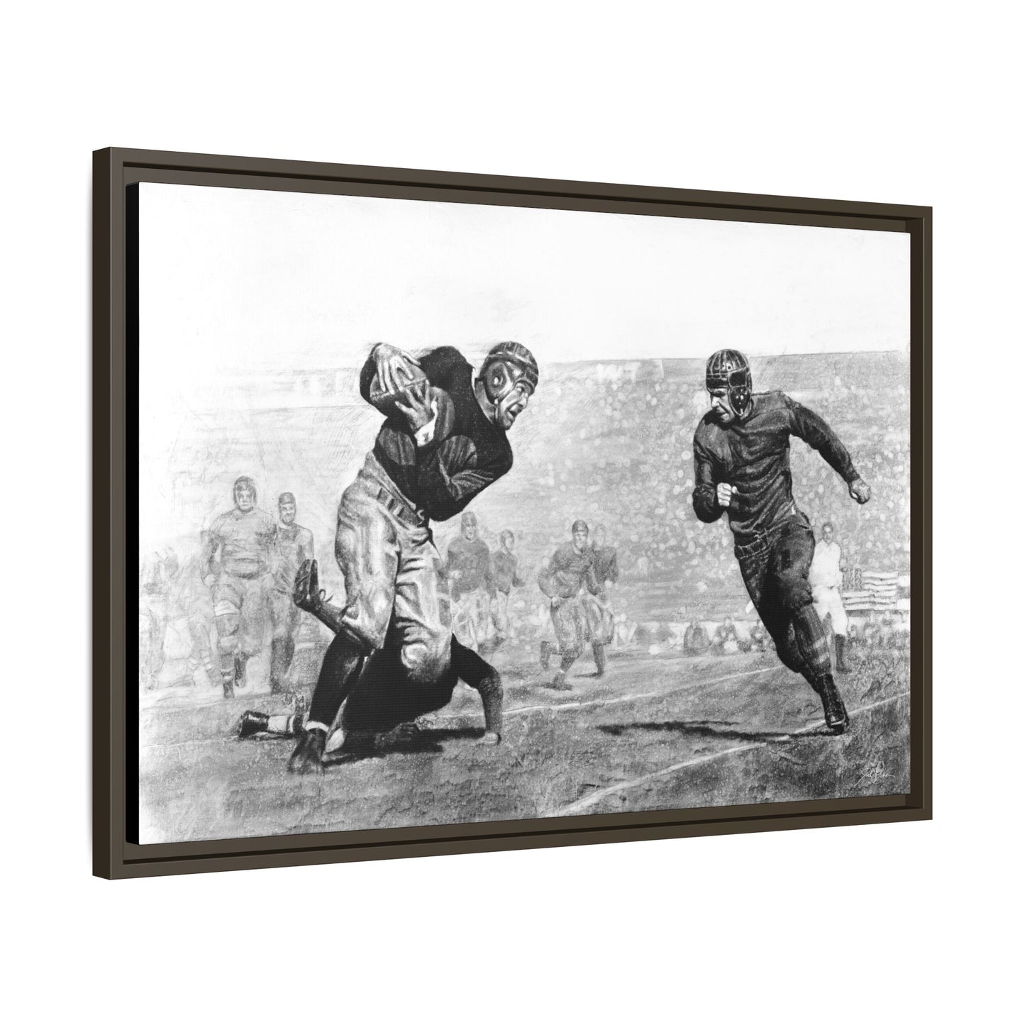"Leatherheads" Framed Canvas